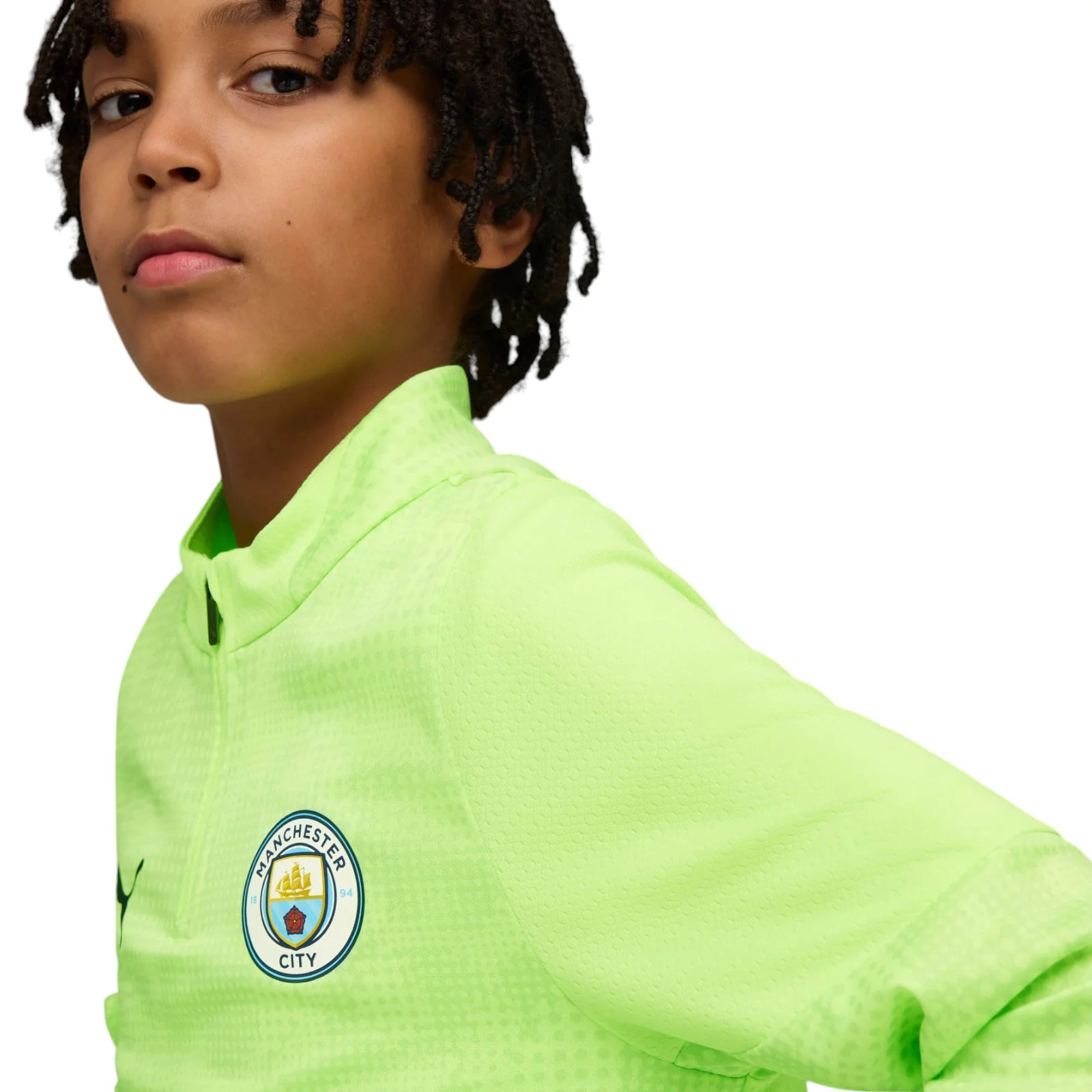 Puma Manchester City FC 2025/26 Football Training Kids Half-Zip Top - Image 3