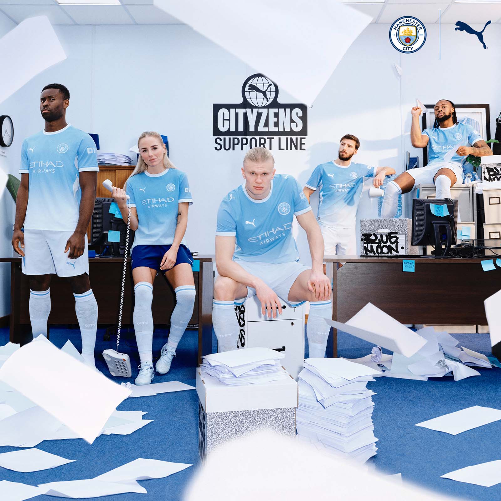 Puma Manchester City FC 2026/27 Kids Long-Sleeve Home Jersey - Image 13