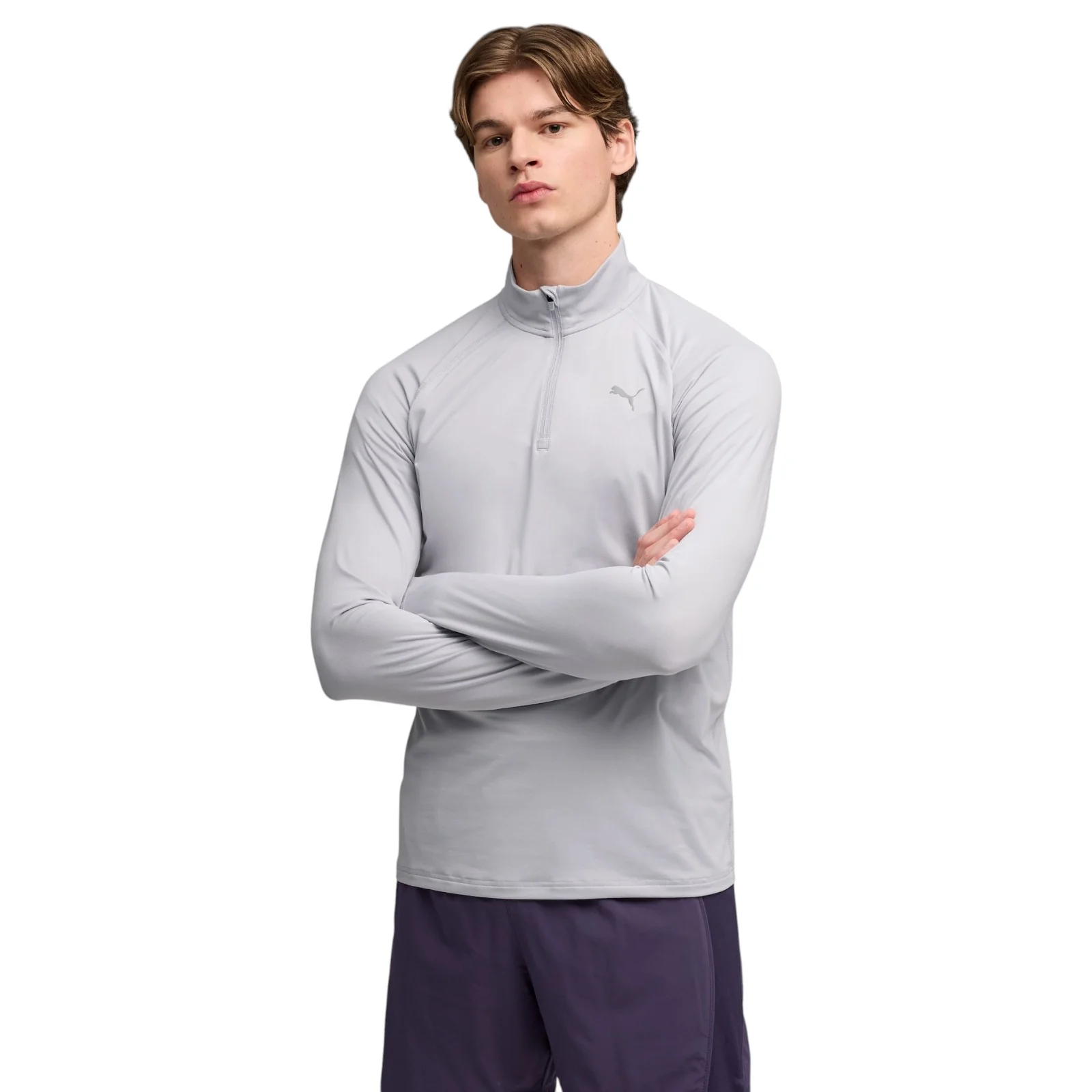 PUMA Velocity Cloudspun Long-Sleeve Mens Half-Zip Running Top