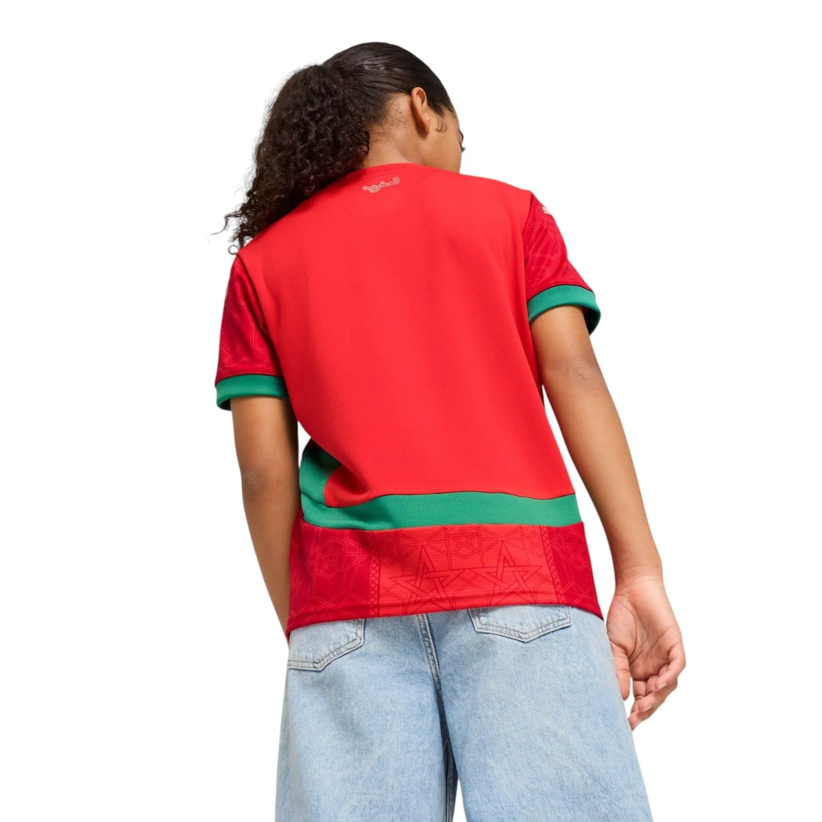 Puma Morocco 2025 Kids Regular-Fit Short Sleeved Home Jersey - Image 4