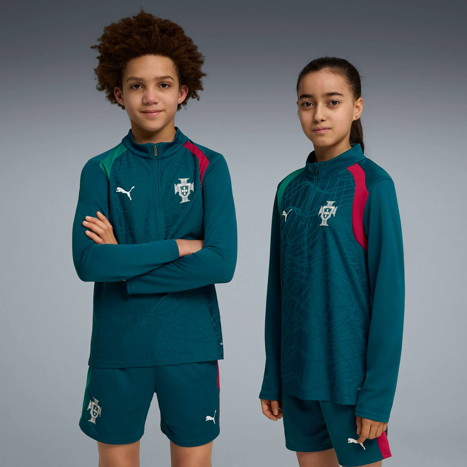 Puma Portugal Football World Cup Kids Training Half-Zip - Image 4