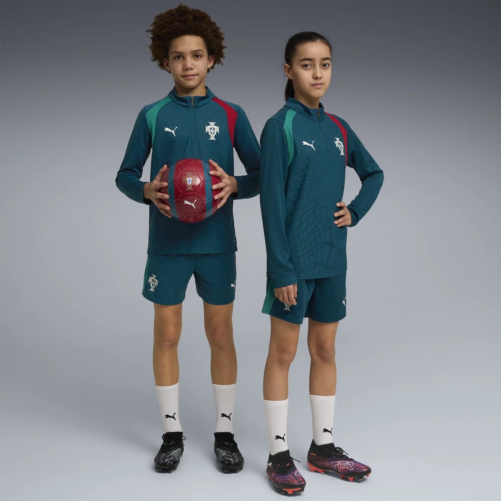 Puma Portugal Football World Cup Kids Training Half-Zip - Image 7