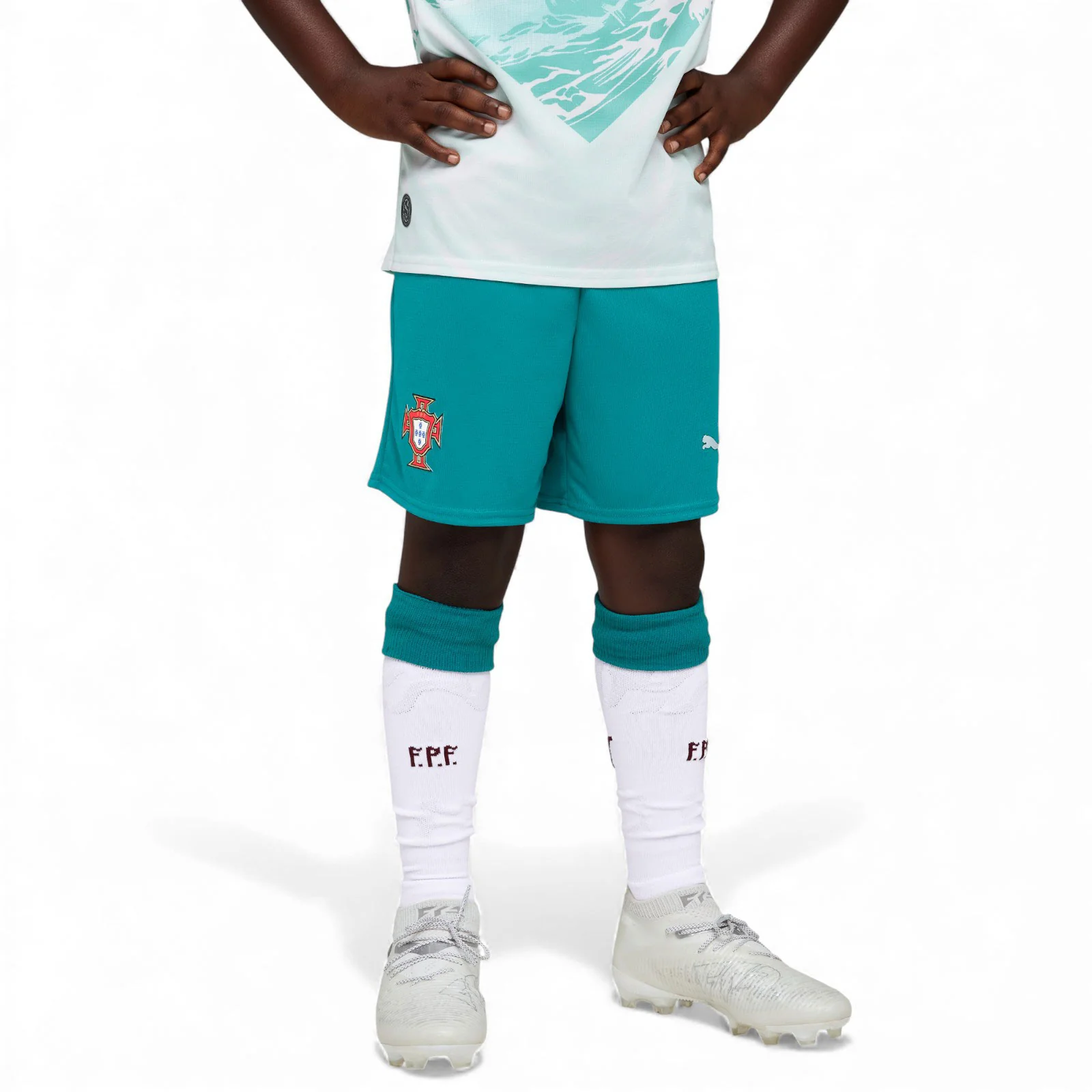 Puma Portugal Football World Cup 2026 Kids Home Shorts