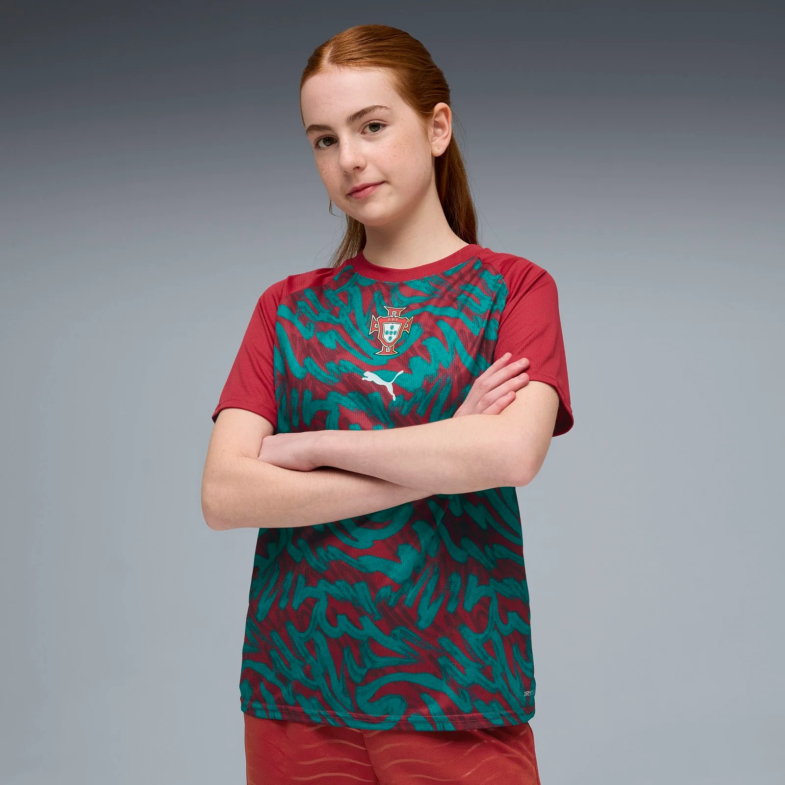 Puma Portugal Football World Cup 2026 Kids Warmup Jersey - Image 3