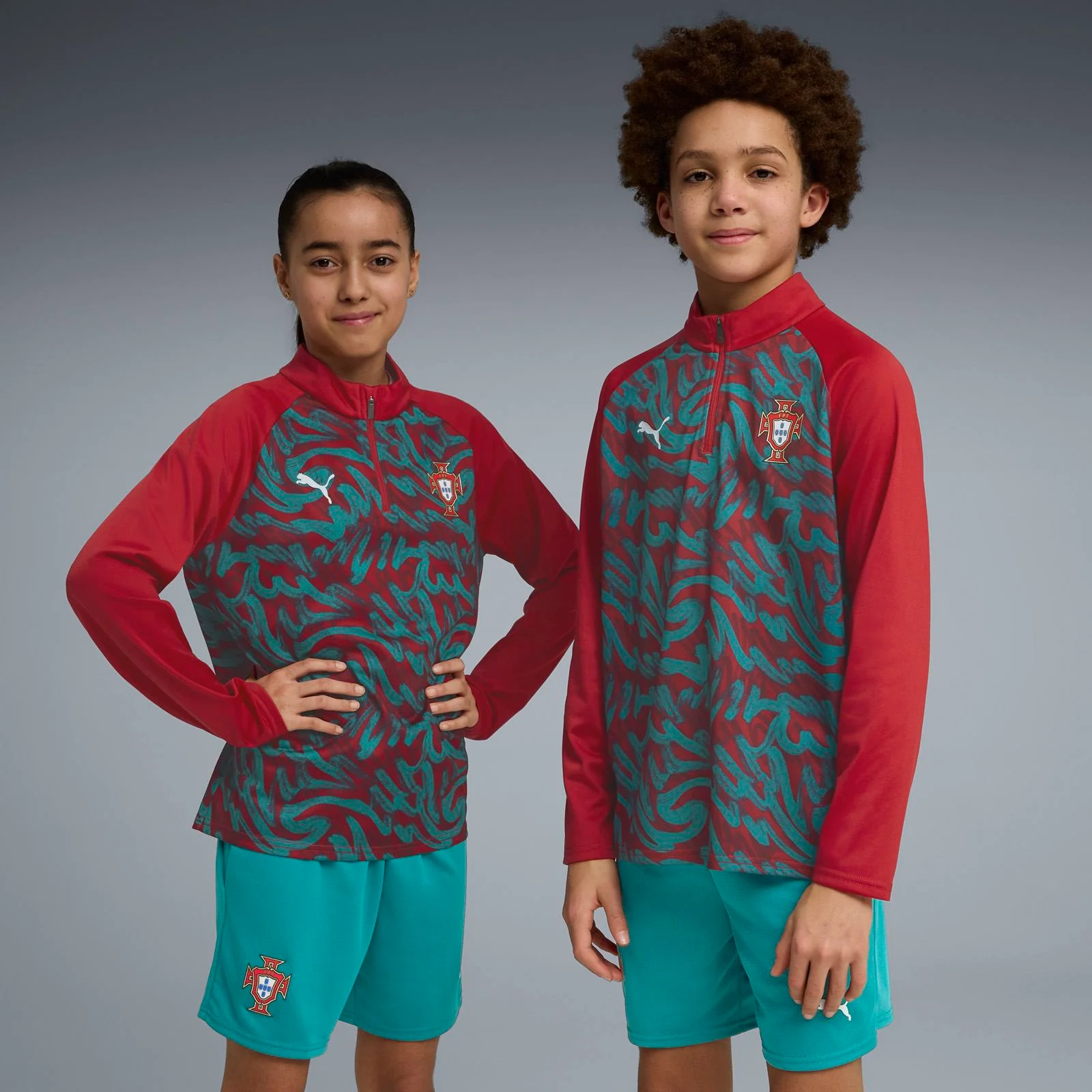 Puma Portugal Football World Cup 2026 Kids Warmup Half-Zip - Image 3