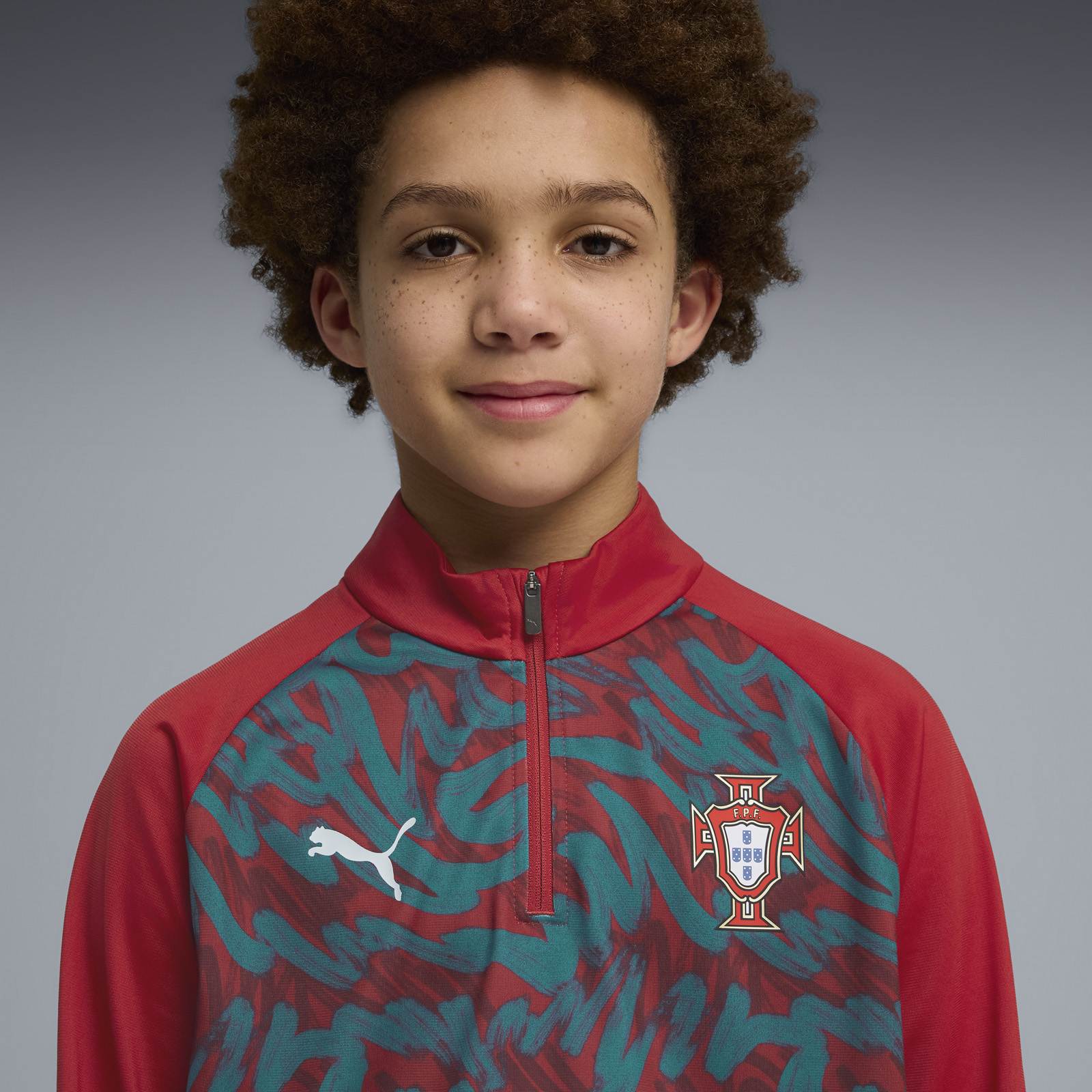 Puma Portugal Football World Cup 2026 Kids Warmup Half-Zip - Image 4
