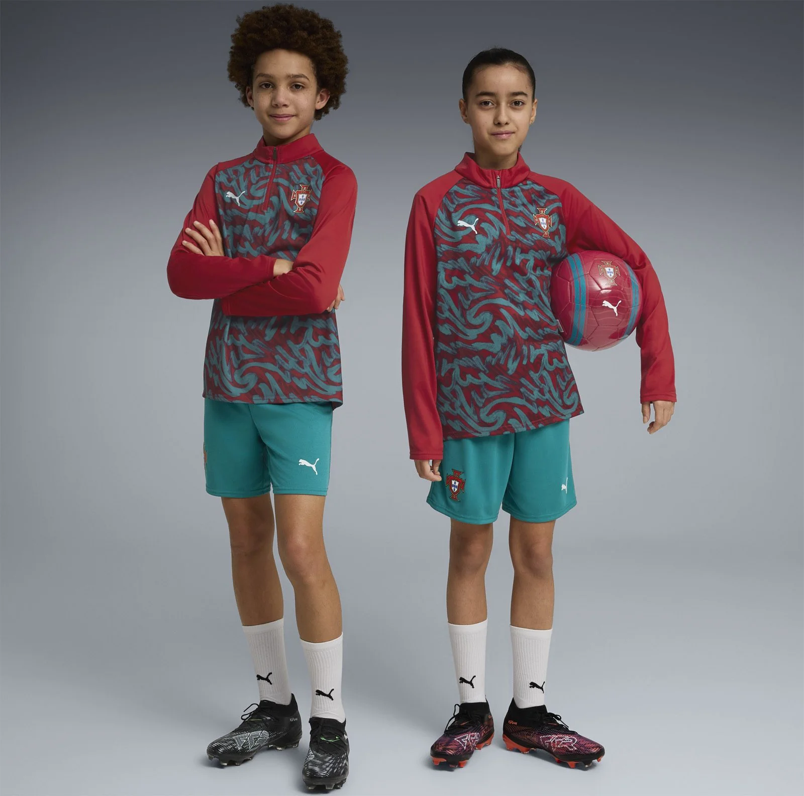 Puma Portugal Football World Cup 2026 Kids Warmup Half-Zip - Image 7