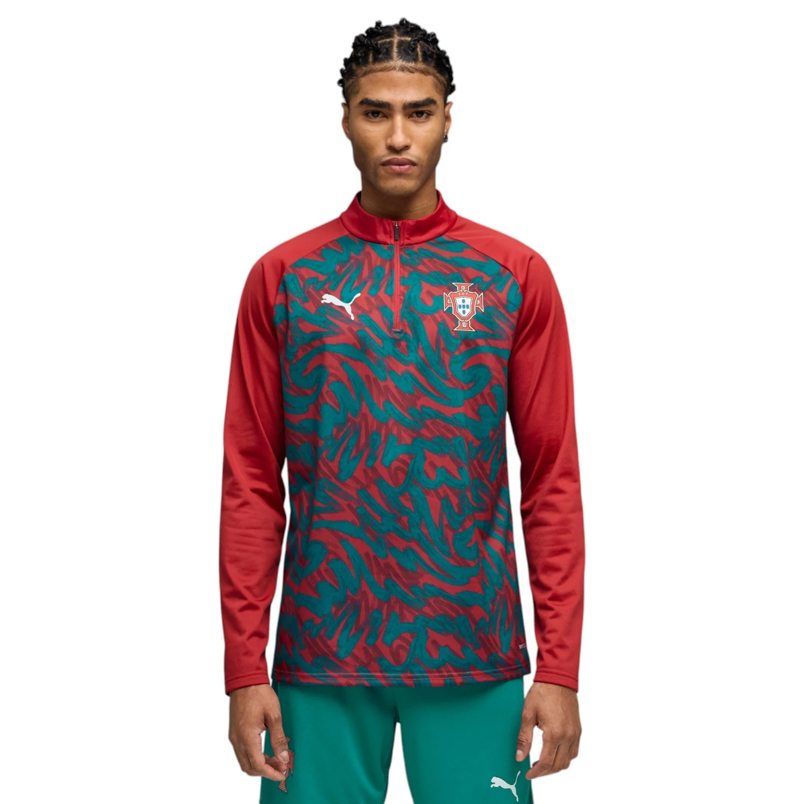 Puma Portugal Football World Cup Mens Warmup Half-Zip