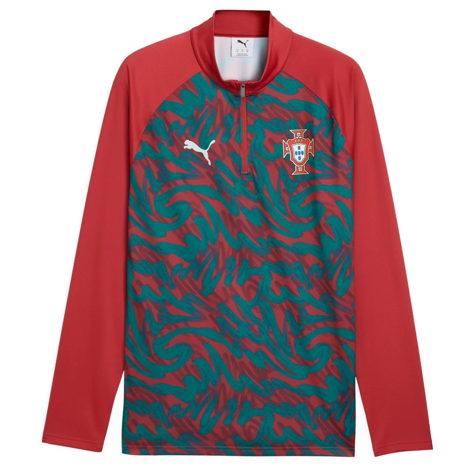Puma Portugal Football World Cup Mens Warmup Half-Zip - Image 3