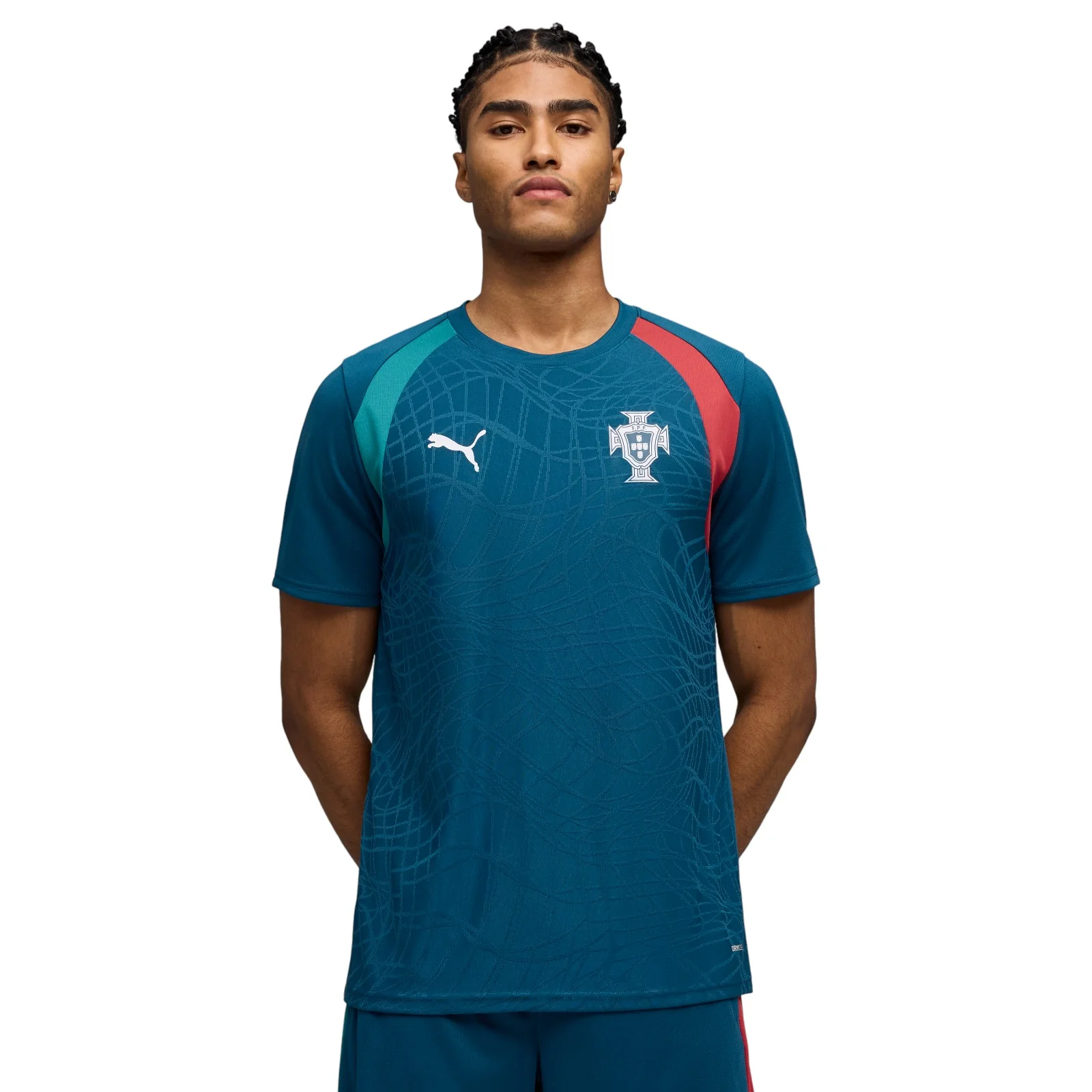 Puma Portugal Football World Cup Mens Slim Training Jersey - Image 3