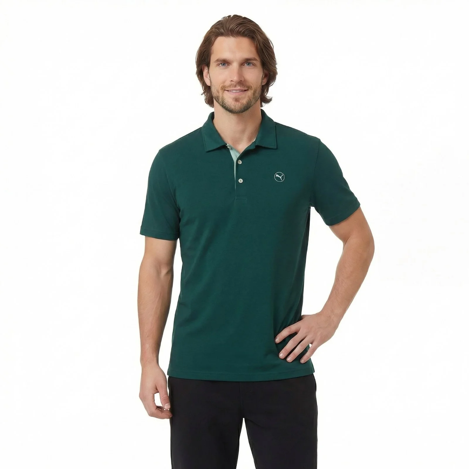 Puma Pure 2.0 Mens Short-Sleeved Golf Polo Shirt