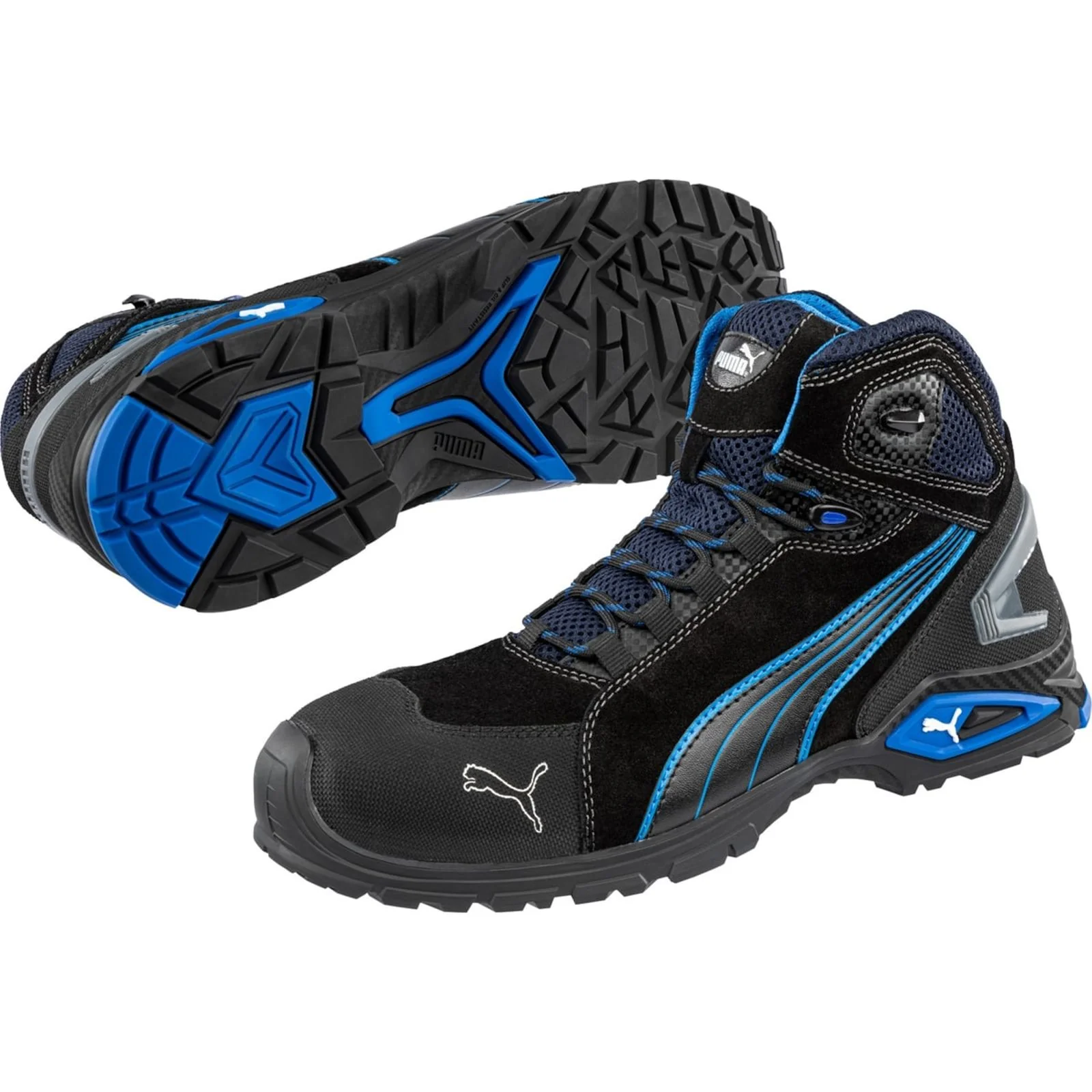 Puma Safety Mens Rio Mid Lace-up Safety Boot Black - Image 6