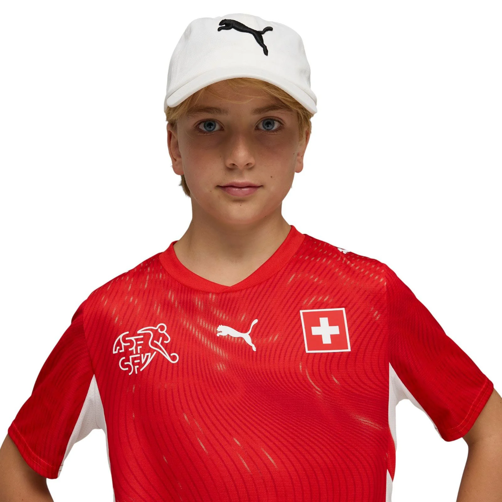 PUMA Switzerland World Cup 2026 Kids Football Home Jersey - Image 5