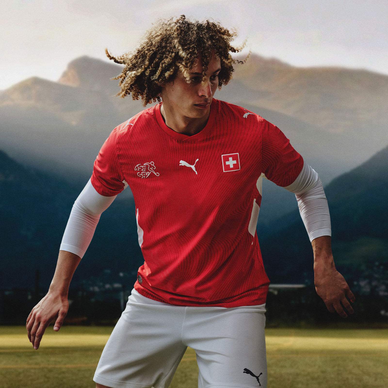PUMA Switzerland World Cup 2026 Kids Football Home Jersey - Image 6