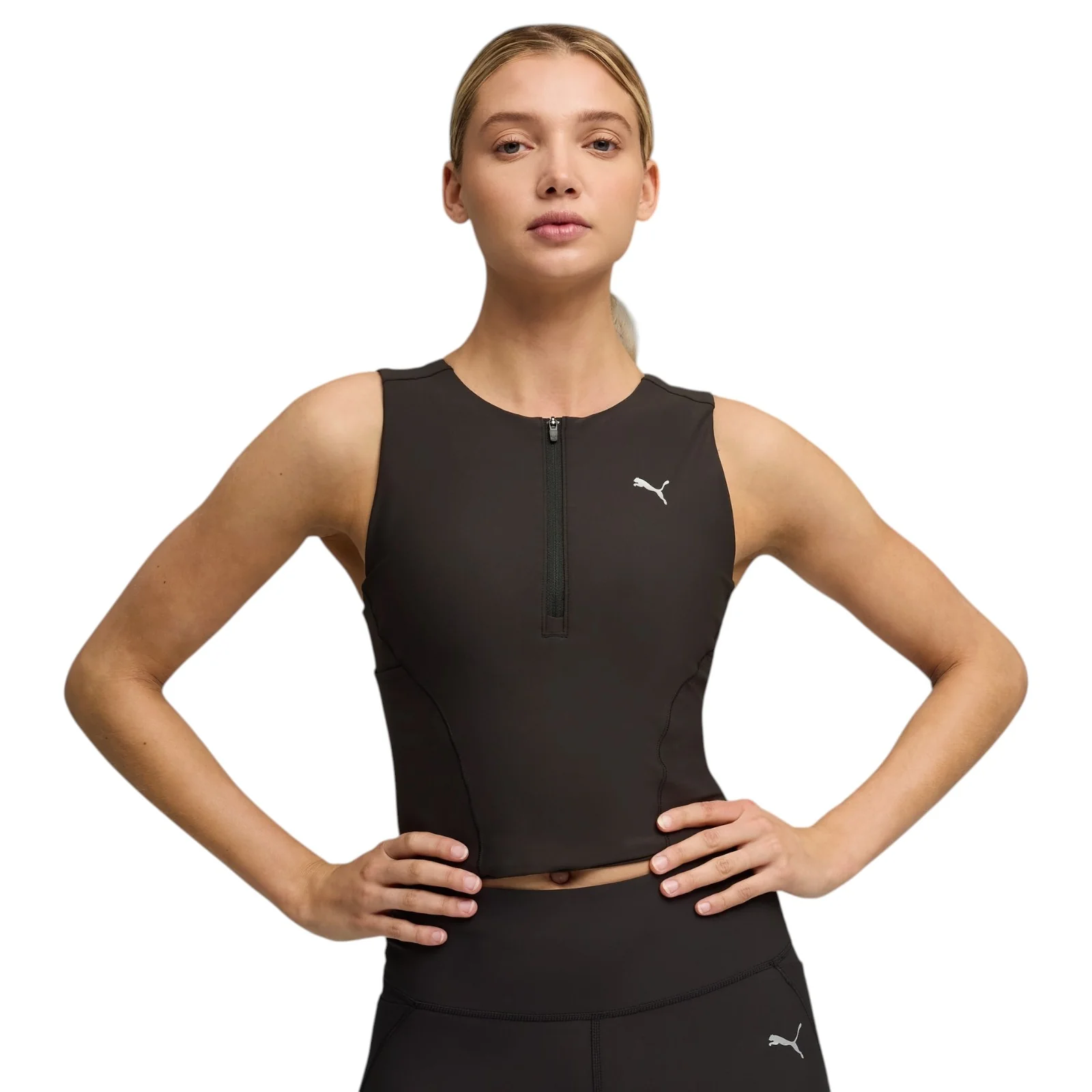 Puma Lightstride Running Lightweight Womens Cropped Tank Top