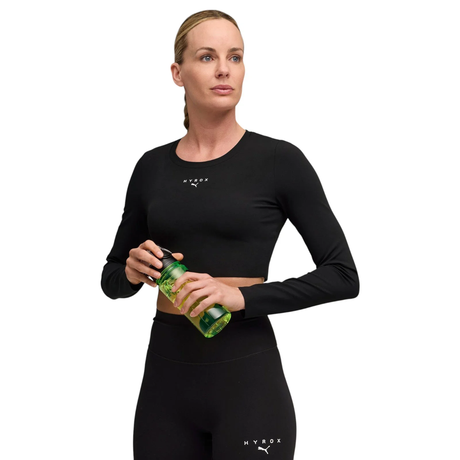 Puma X HYROX SHAPELUXE Womens Long-Sleeve Cropped Top
