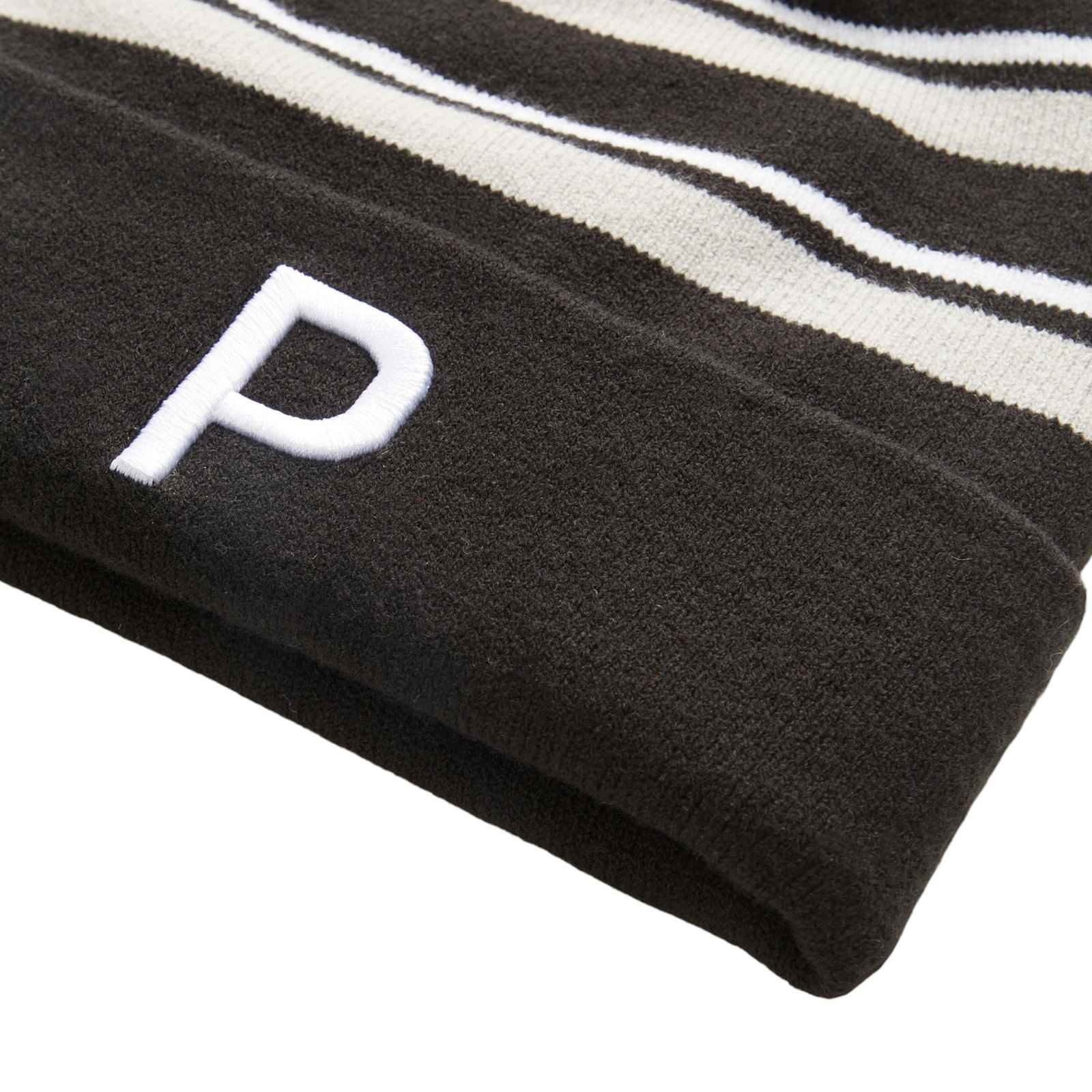 Puma WRMLBL Striped Pom Beanie Hat - Image 3