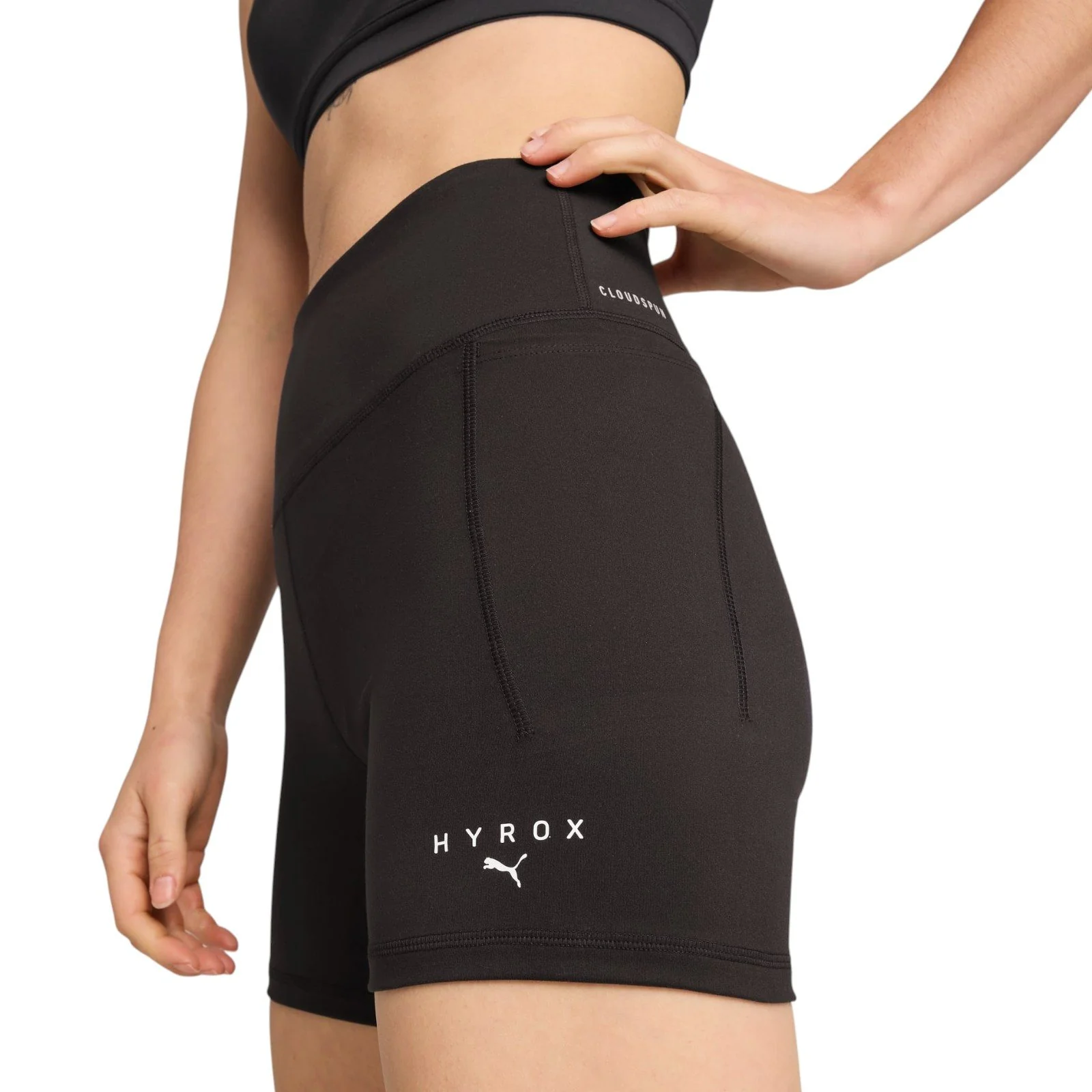 Puma x Hyrox Cloudspun Womens 3" High-Rise Training Short - Image 3