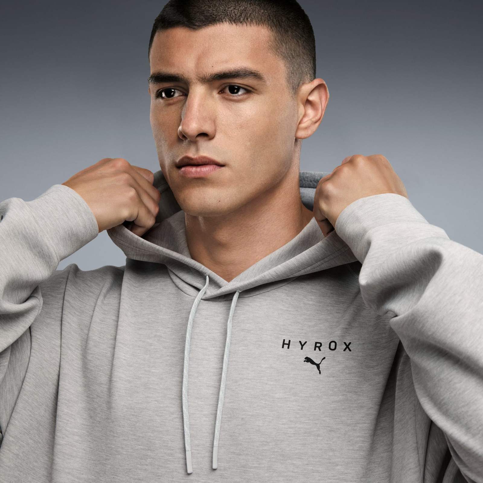Puma x Hyrox Cloudspun Mens Regular-Fit Overhead Hoodie - Image 3