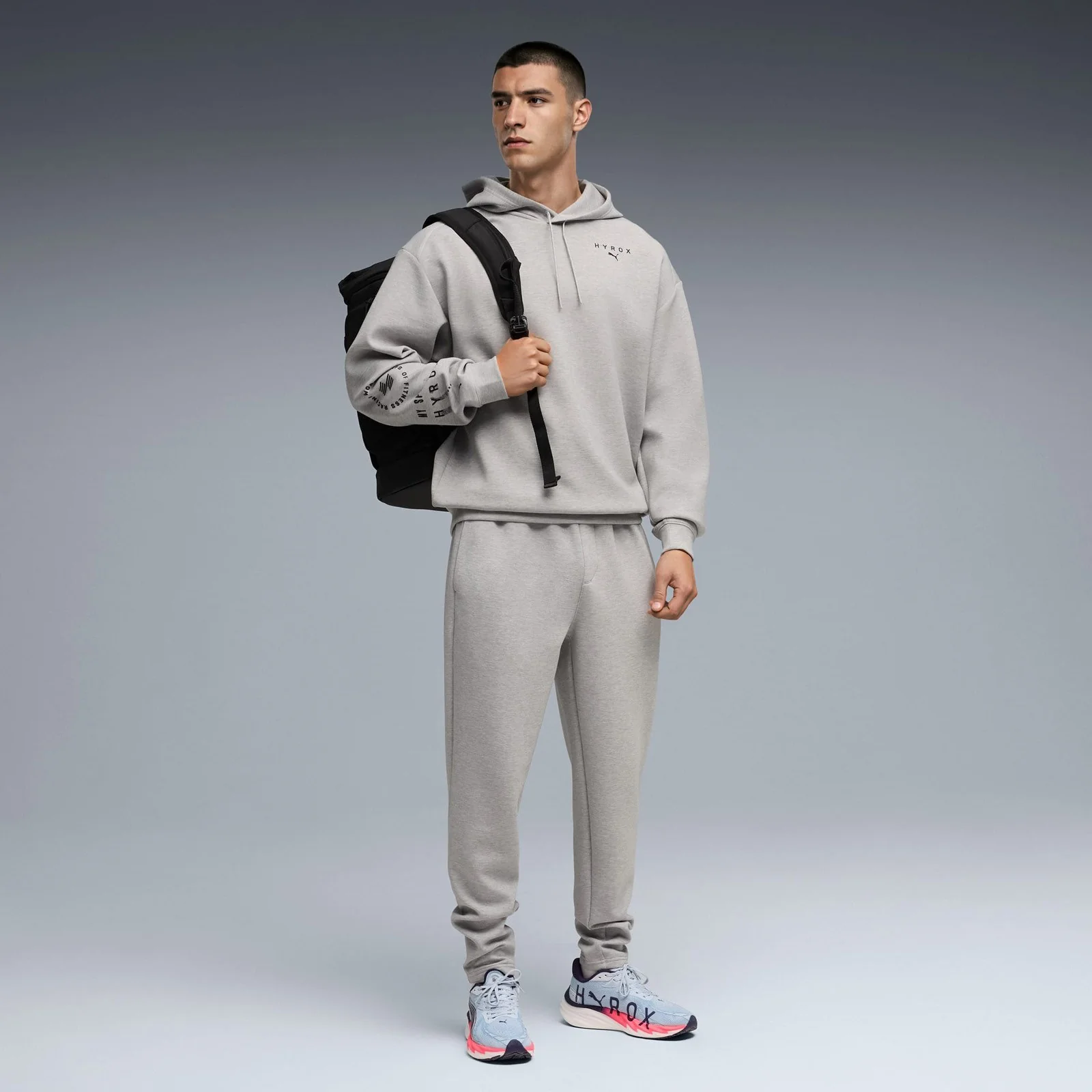 Puma x Hyrox Cloudspun Mens Regular-Fit Overhead Hoodie - Image 7