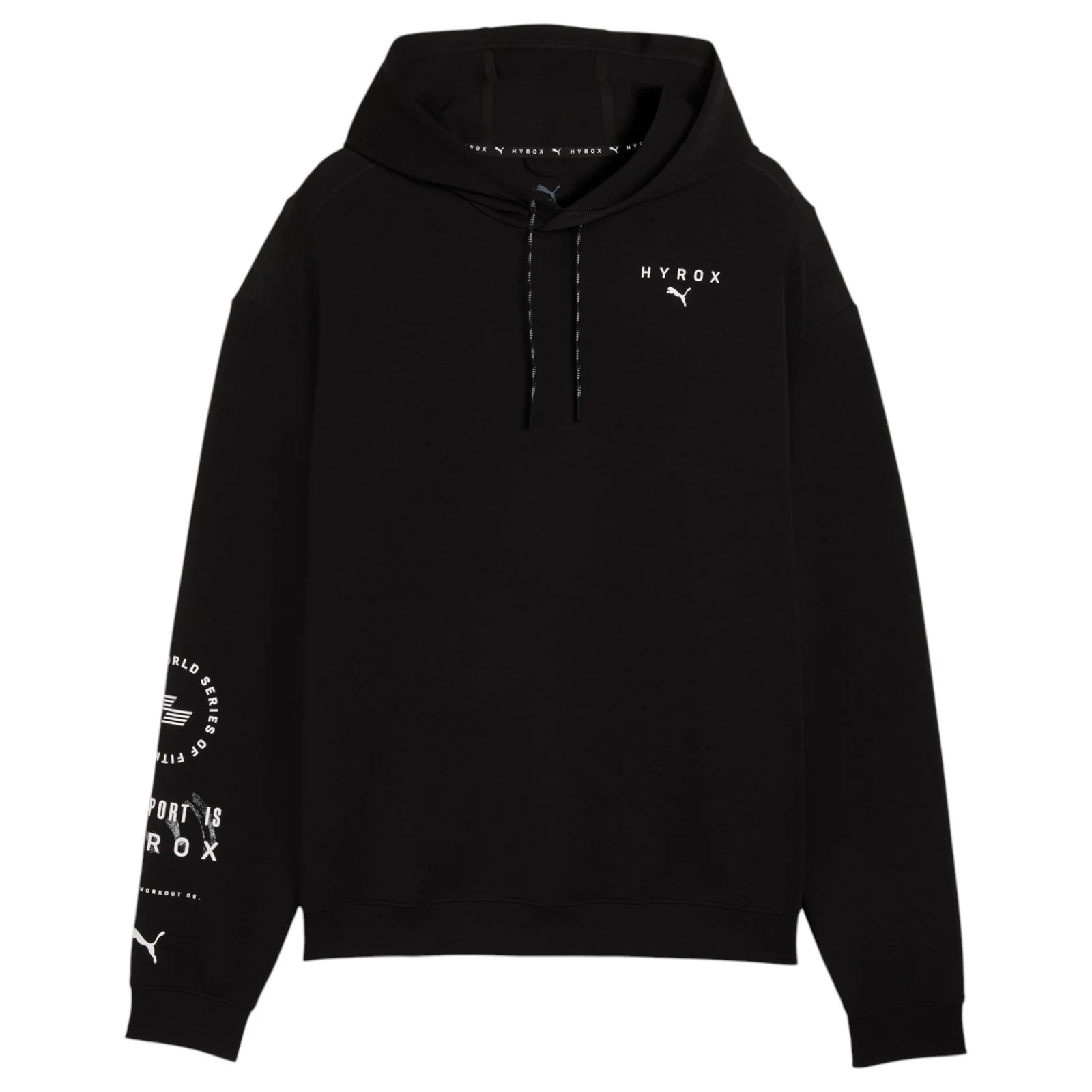 Puma X Hyrox Cloudspun Mens Regular-Fit Training Hoodie - Image 5