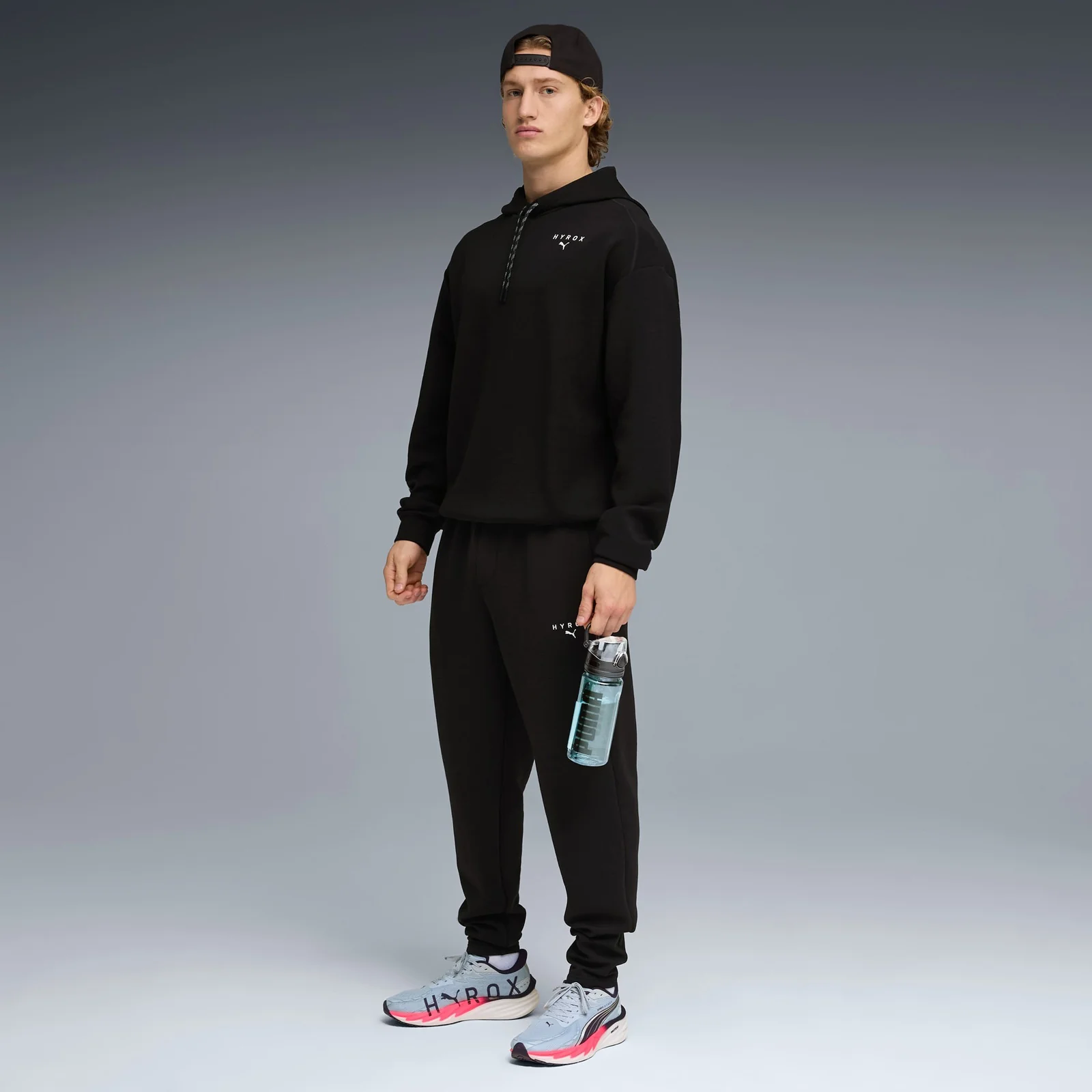 Puma X Hyrox Cloudspun Mens Regular-Fit Training Hoodie - Image 7