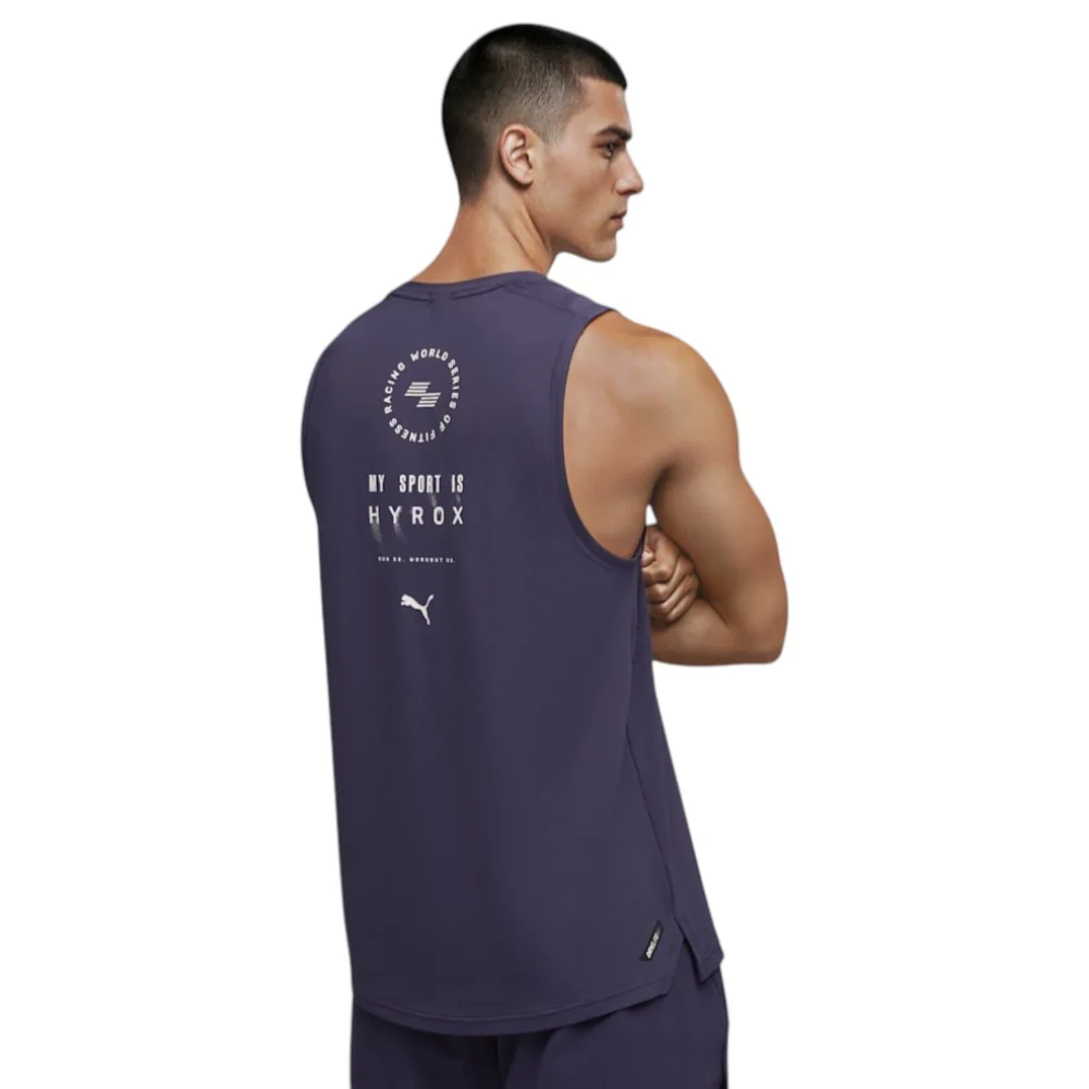 Puma X Hyrox DRYELITE Mens Regular-Fit Training Tank Top - Image 2