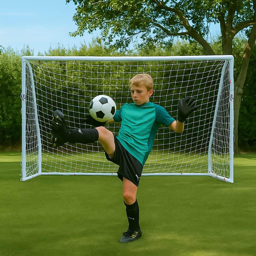Rival 10ft x 6ft Outdoor PVC Football Goal - Image 6