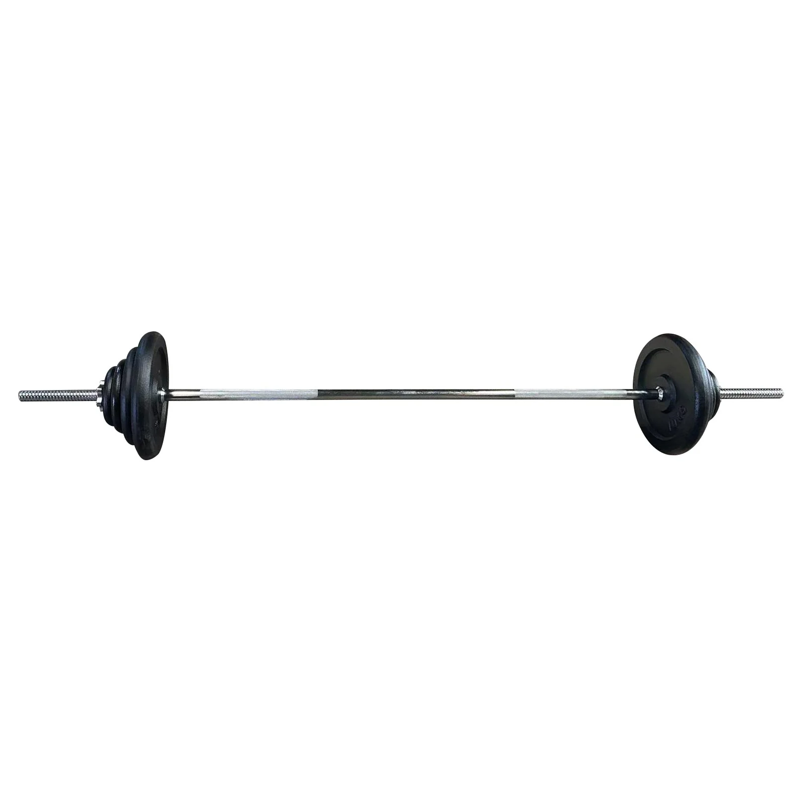 Rival Cast Iron Barbell Set - 80kg - Image 4