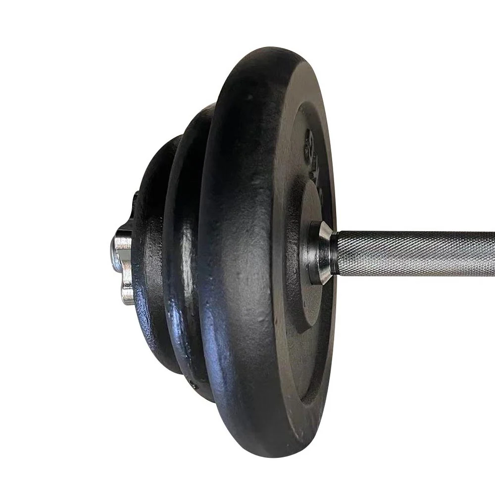 Rival Cast Iron Barbell Set - 80kg - Image 8