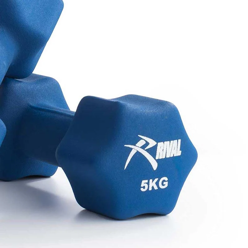 Rival Neoprene Dumbbells - 5kg Pair - Image 4