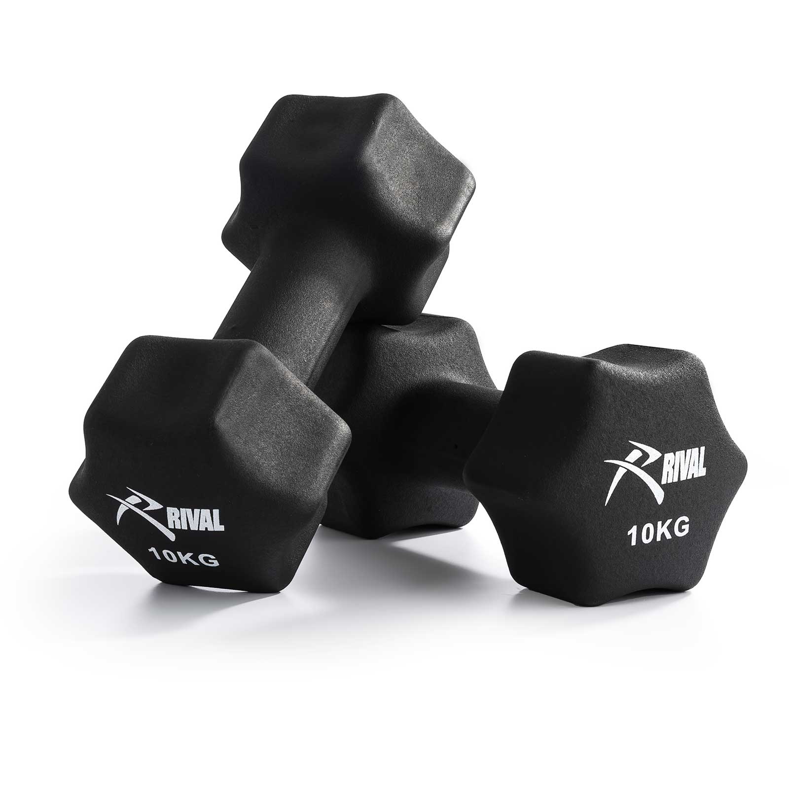 Rival Neoprene Dumbbells Studio Pack - 6kg, 8kg, 10kg - Image 5