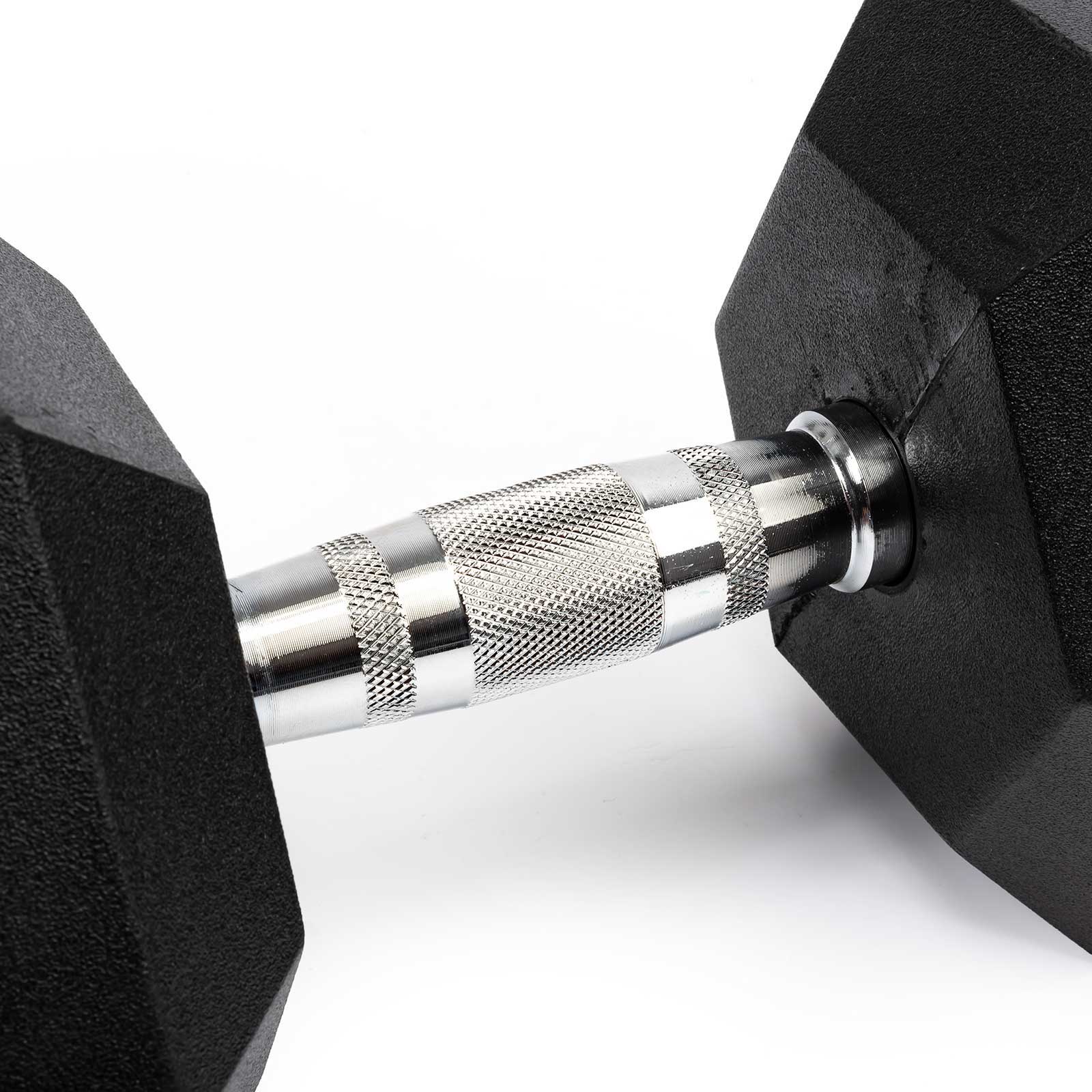 Rival Rubber Hex Dumbbell 17.5kg Pair - Image 2