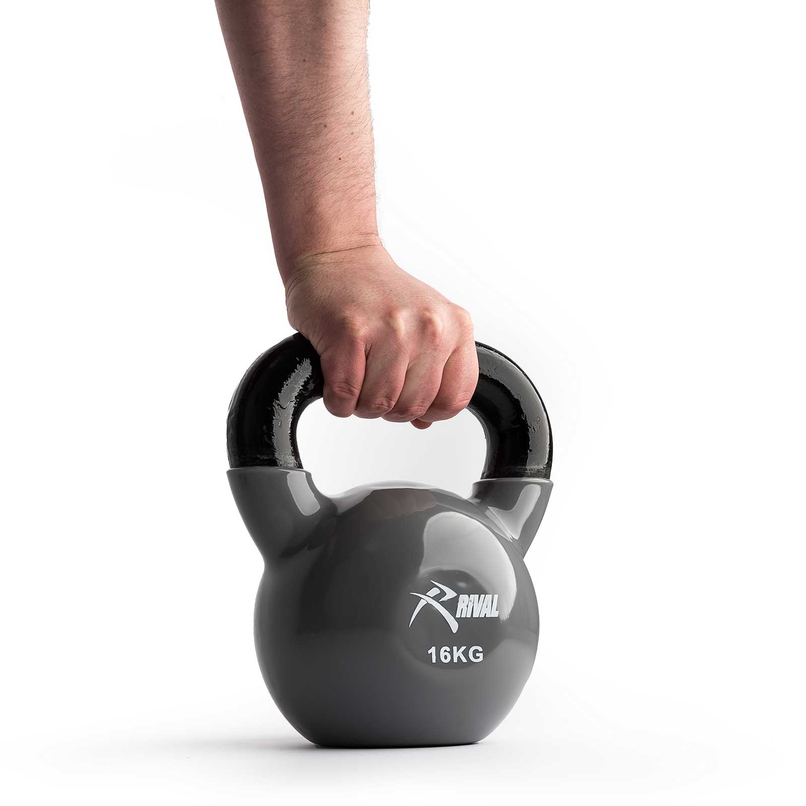 Rival Vinyl Coated Kettlebell - 16kg - Image 2