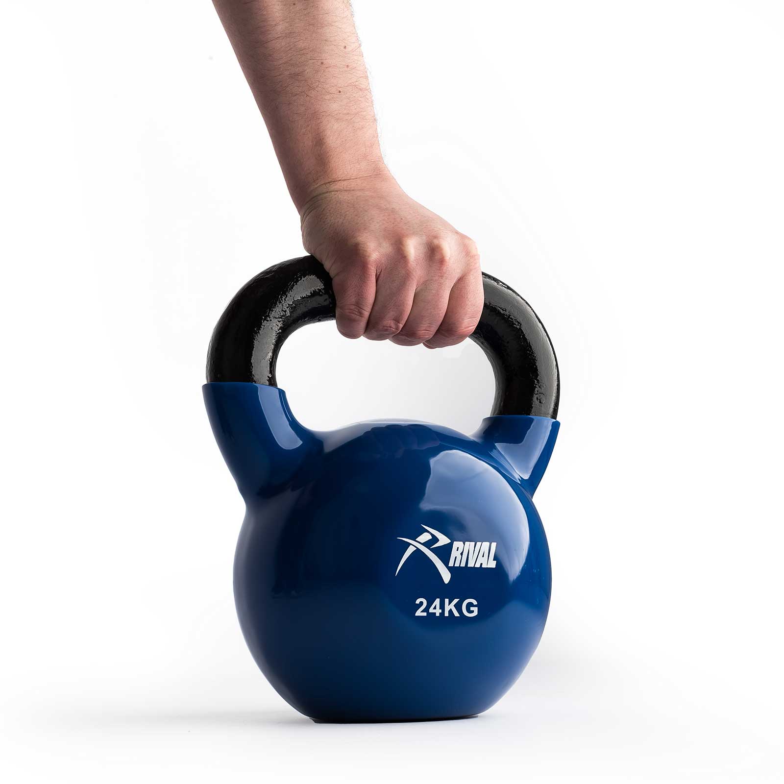 Rival Vinyl Coated Kettlebell - 24kg - Image 2