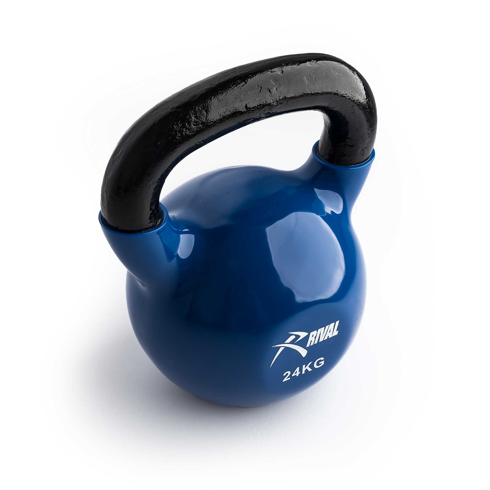 Rival Vinyl Coated Kettlebell - 24kg - Image 3