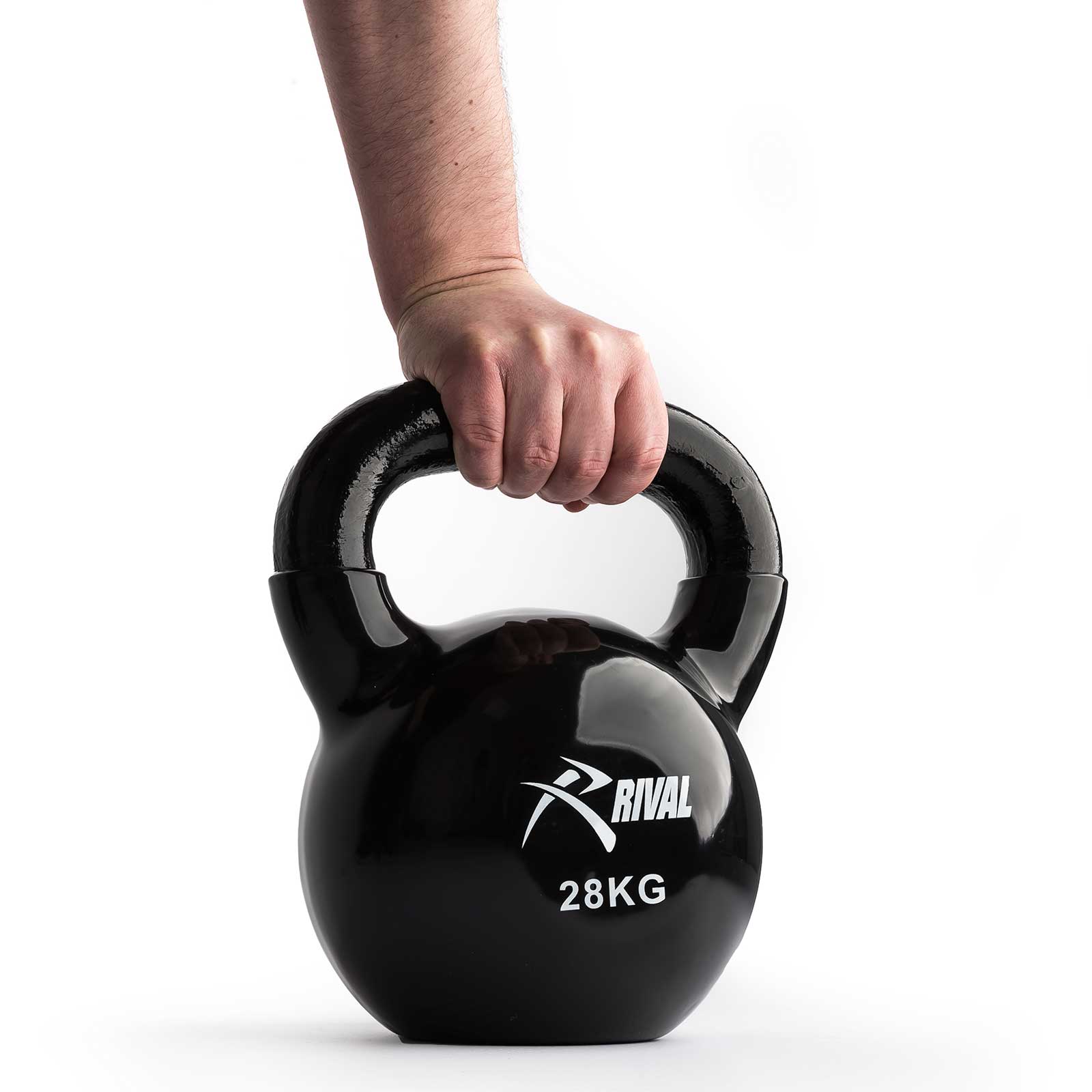 Rival Vinyl Coated Kettlebell - 28kg - Image 2