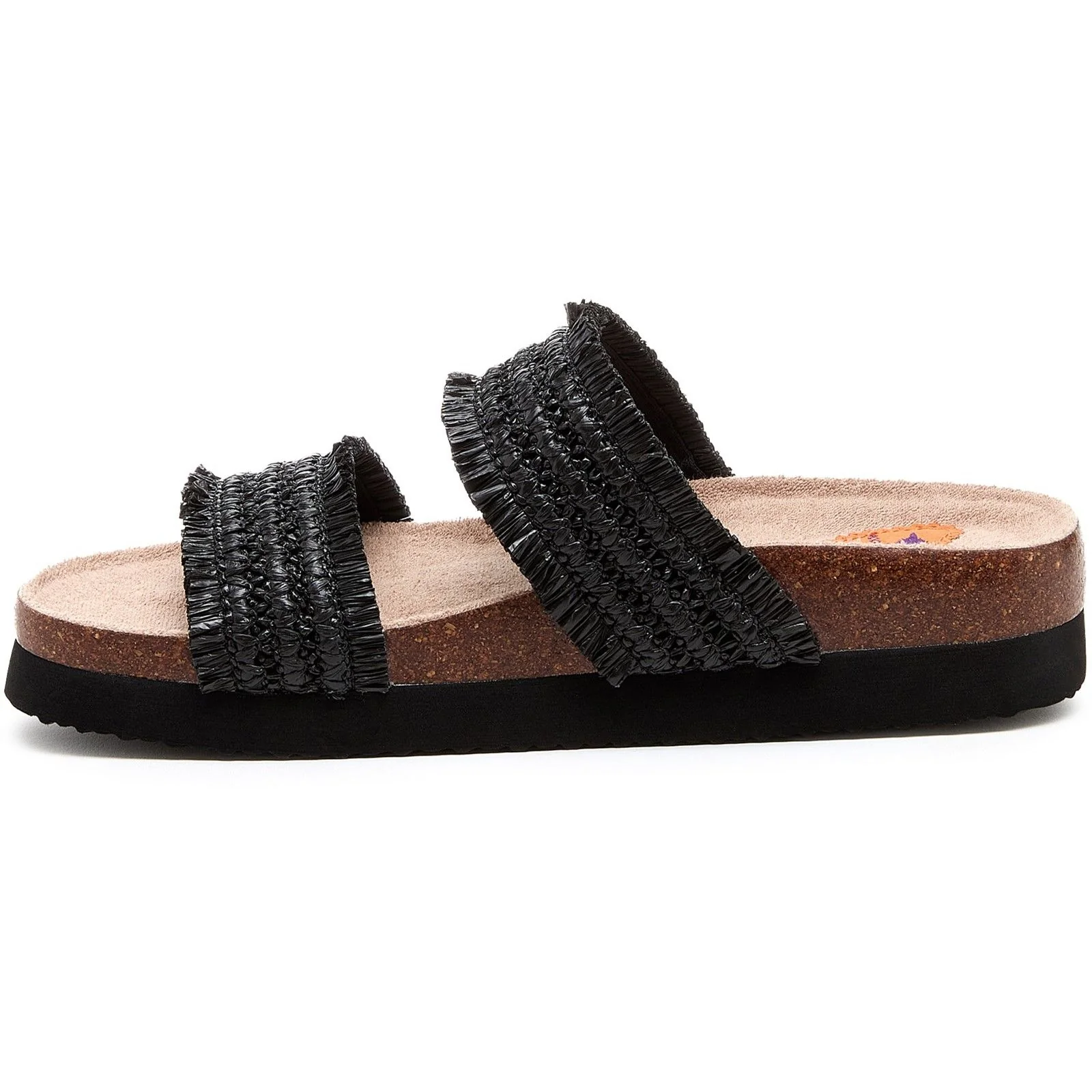 Rocket Dog Womens Aruba Raffia Sandal Black - Image 2