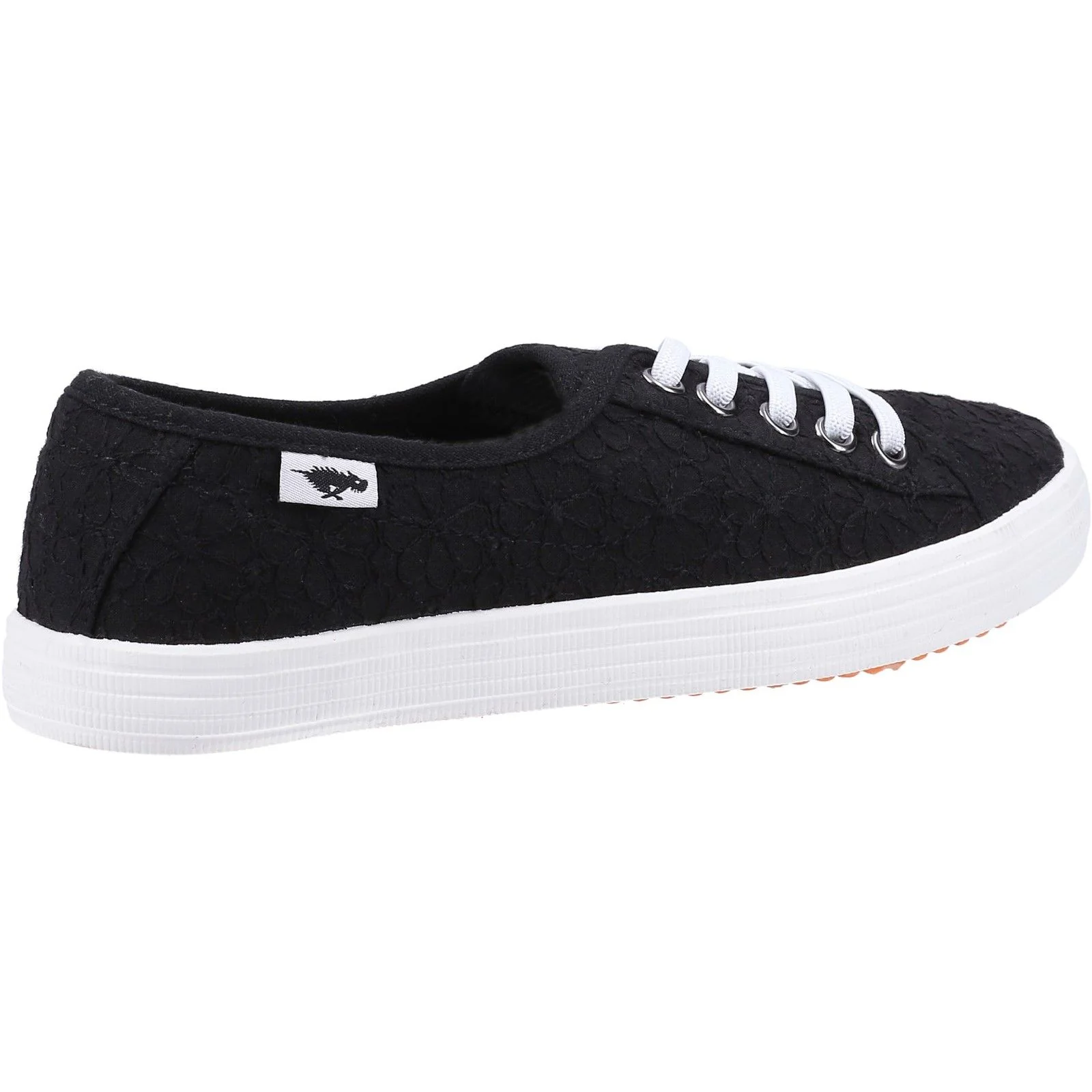 Rocket Dog Womens Chow Chow Elsie Eyelet Casual Shoe Black - Image 3