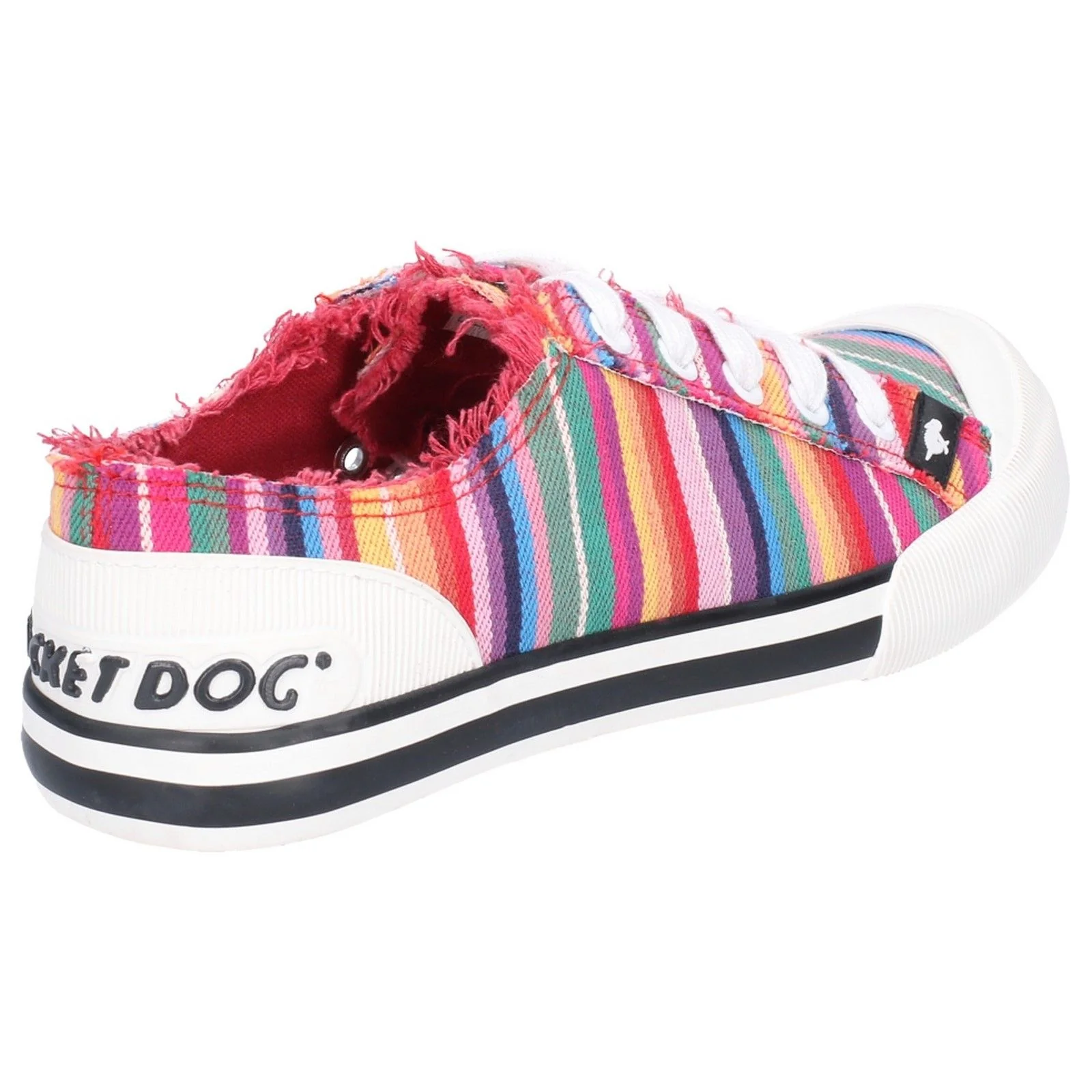 Rocket Dog Womens Jazzin Eden Stripe Beach Shoe Red Multi - Image 4