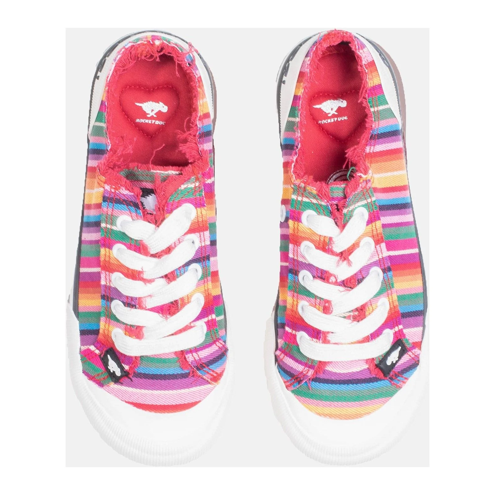 Rocket Dog Womens Jazzin Eden Stripe Beach Shoe Red Multi - Image 6