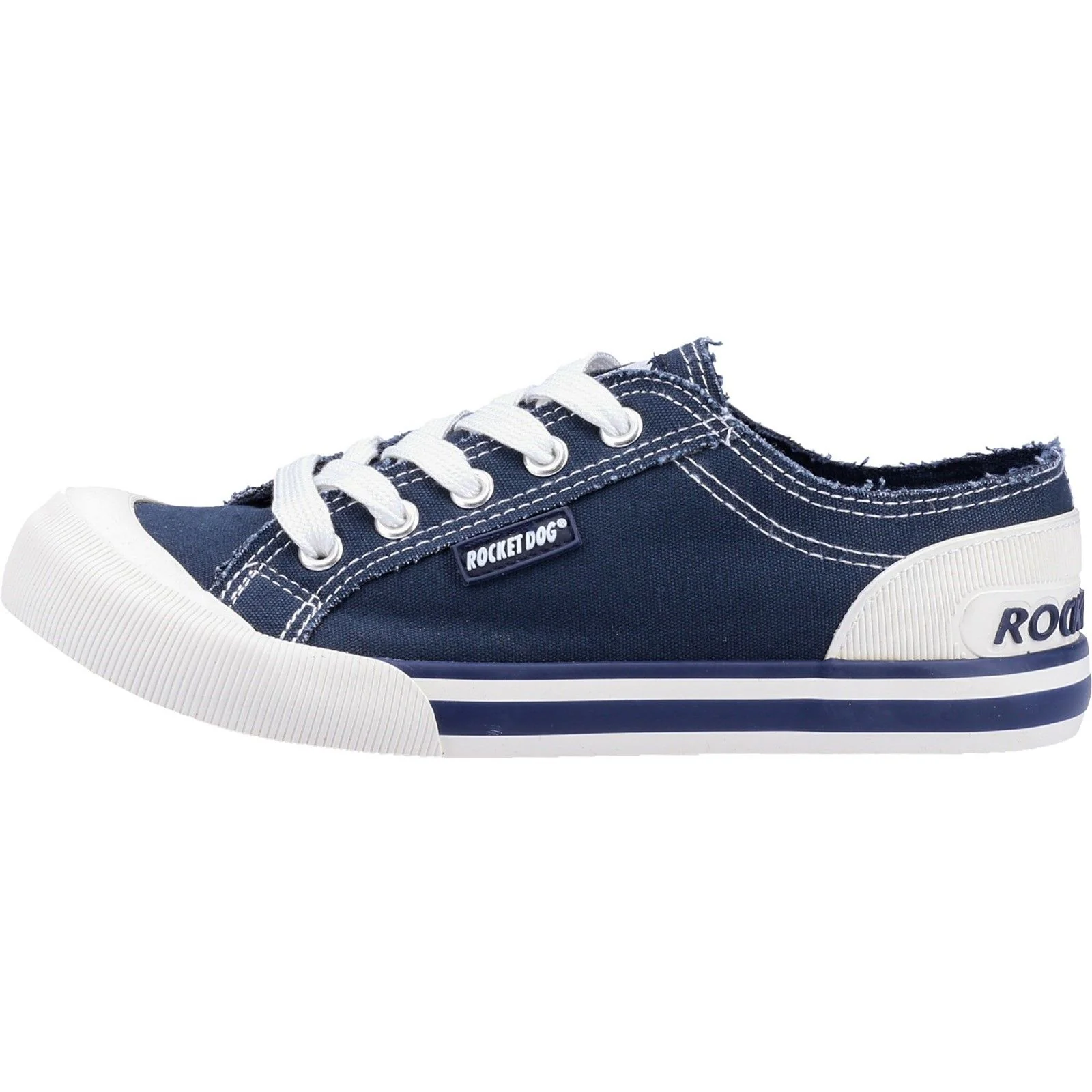 Rocket Dog Womens Jazzin Plimsoll Navy - Image 2