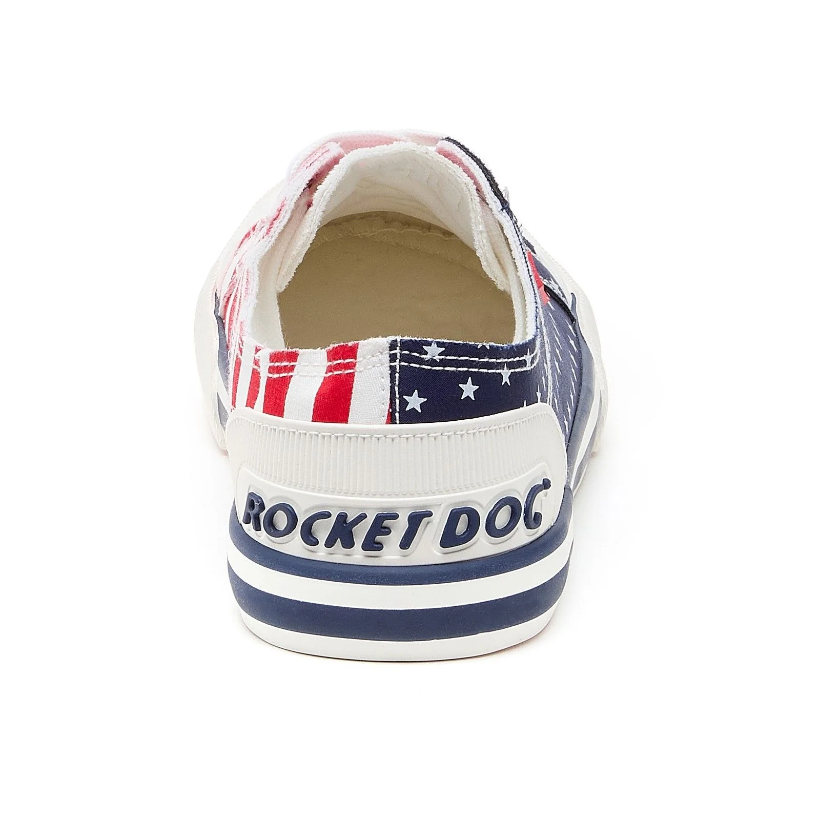 Rocket Dog Womens Jazzin Spangle Trainer Red/Navy - Image 5
