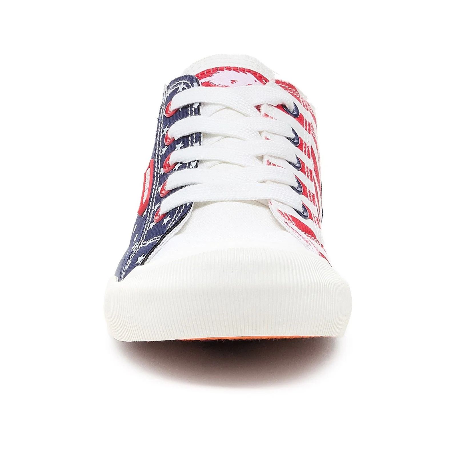 Rocket Dog Womens Jazzin Spangle Trainer Red/Navy - Image 6