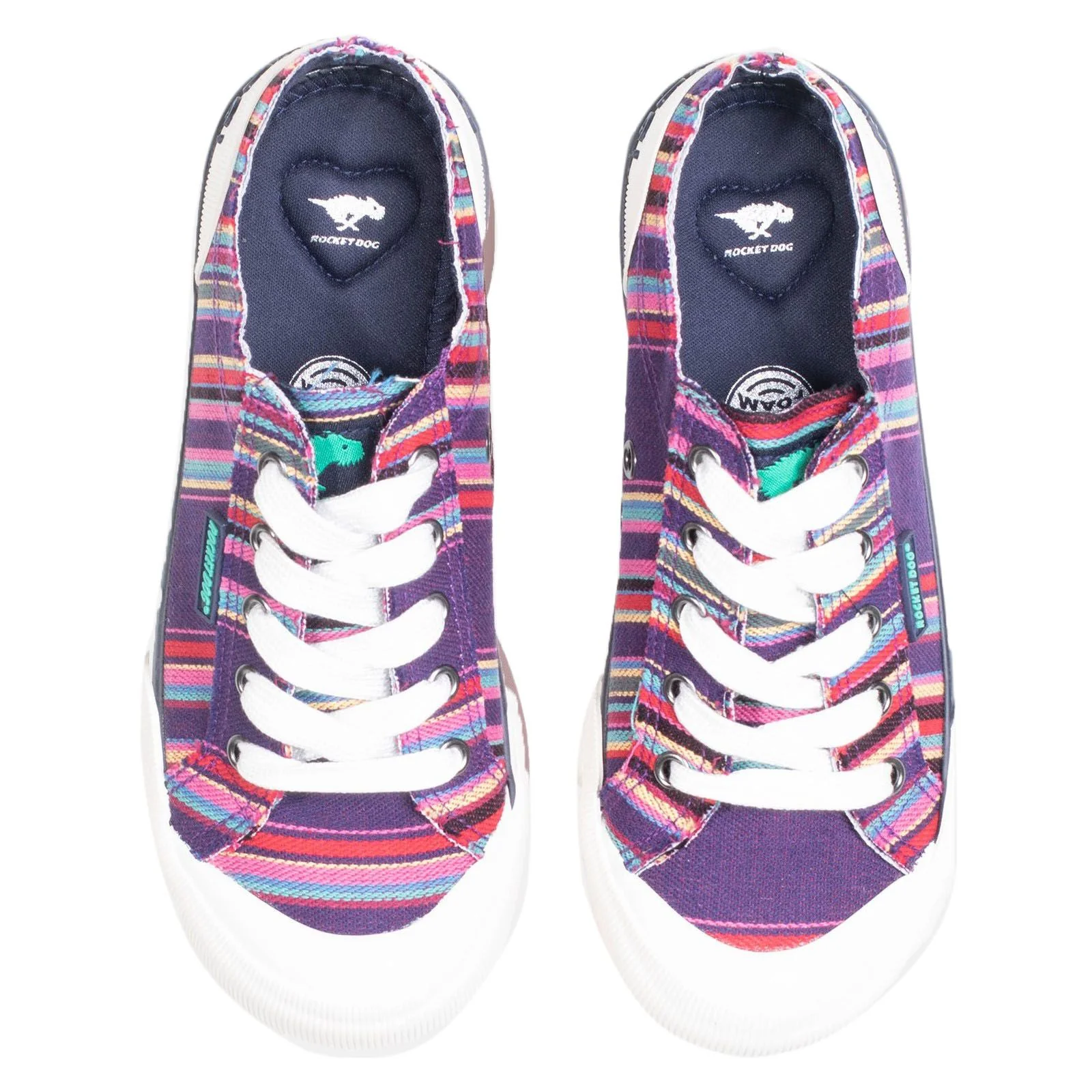 Rocket Dog Womens Jazzin Trainer Purple Multi - Image 6
