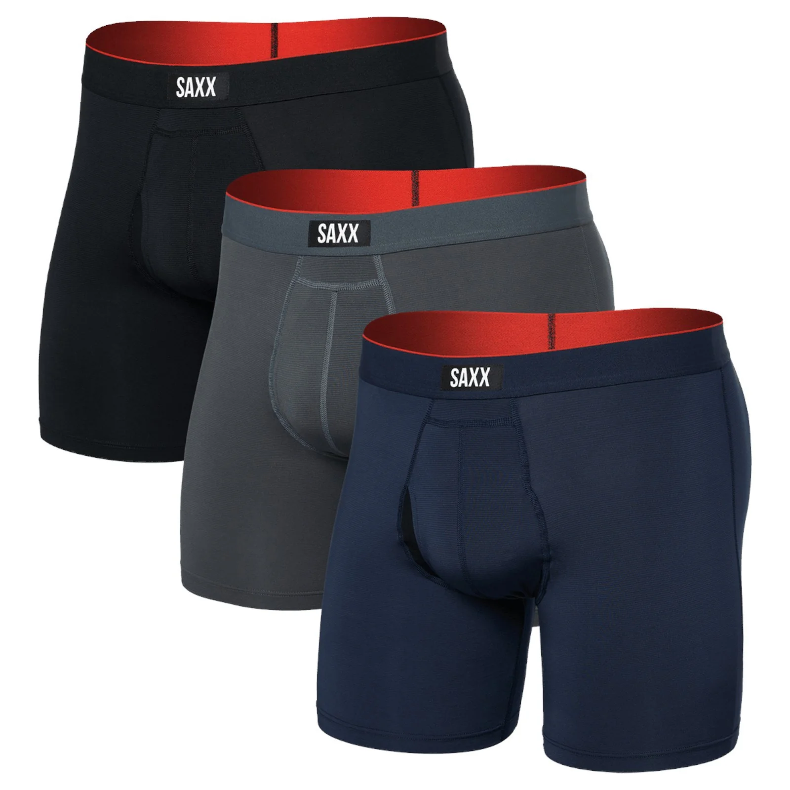 SAXX Multi Sport Mesh Boxer Fly Brief (3 Pack)