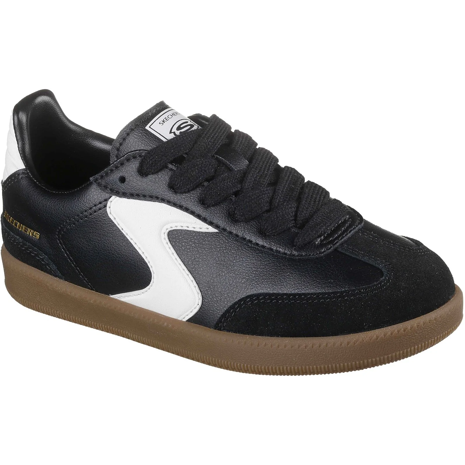 Skechers Boys Hotshot Junior Varsity Trainer Black/White