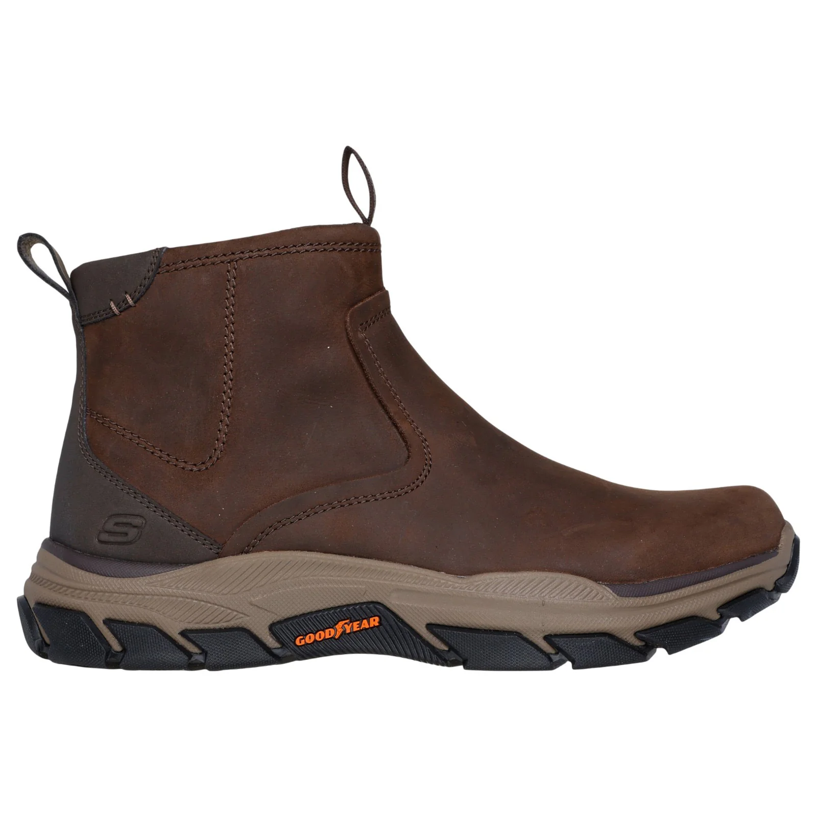 Skechers Respected Evanston Mens Round Toe Leather Boots