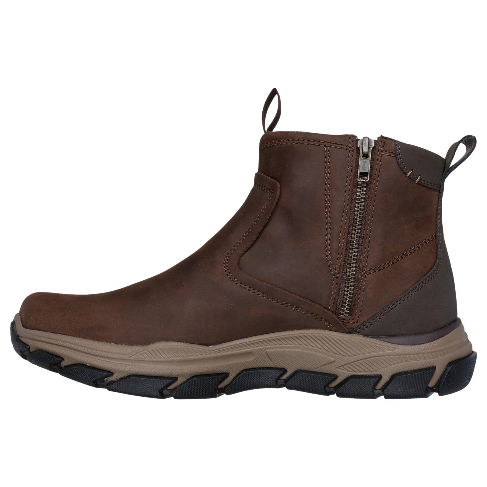 Skechers Respected Evanston Mens Round Toe Leather Boots - Image 2