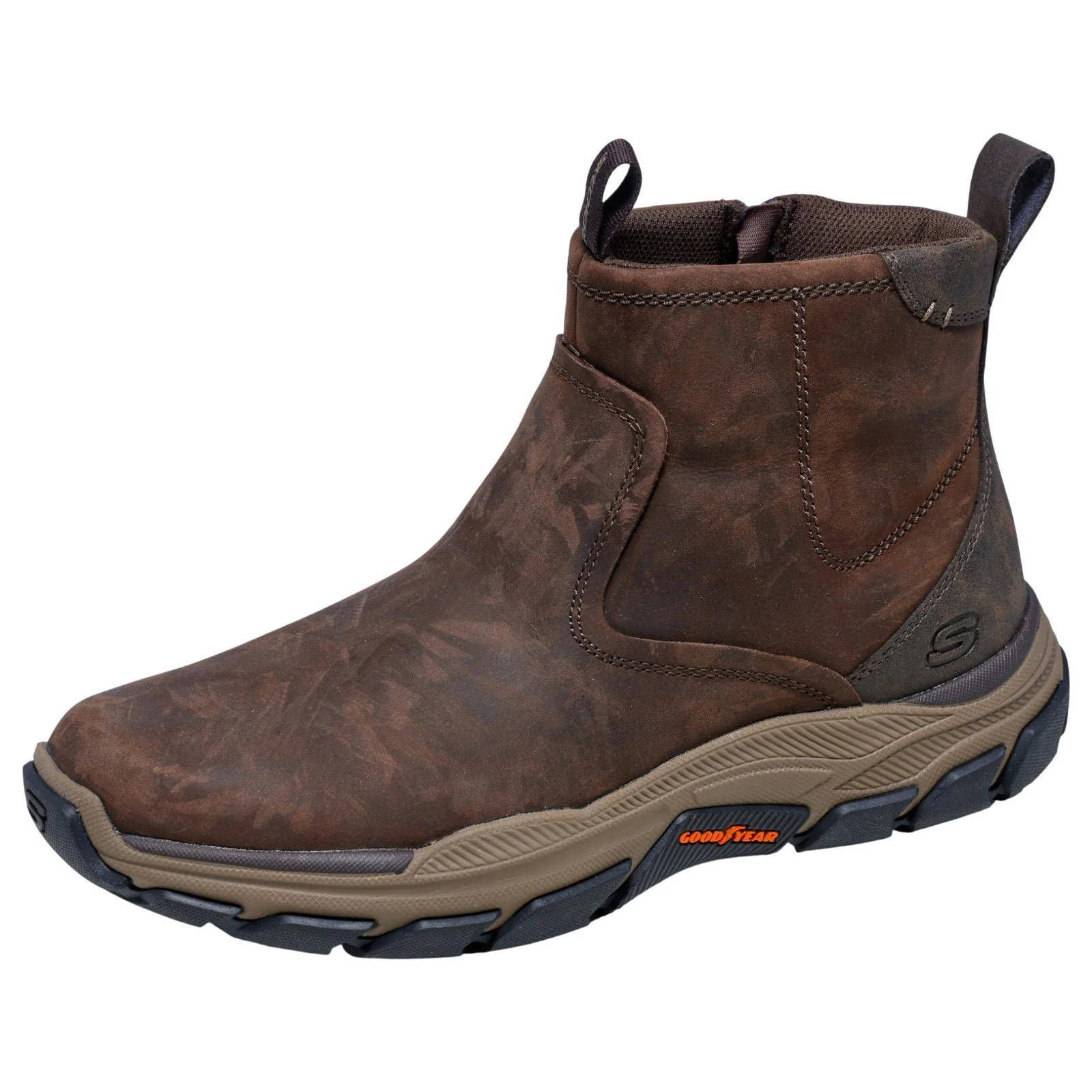 Skechers Respected Evanston Mens Round Toe Leather Boots - Image 6